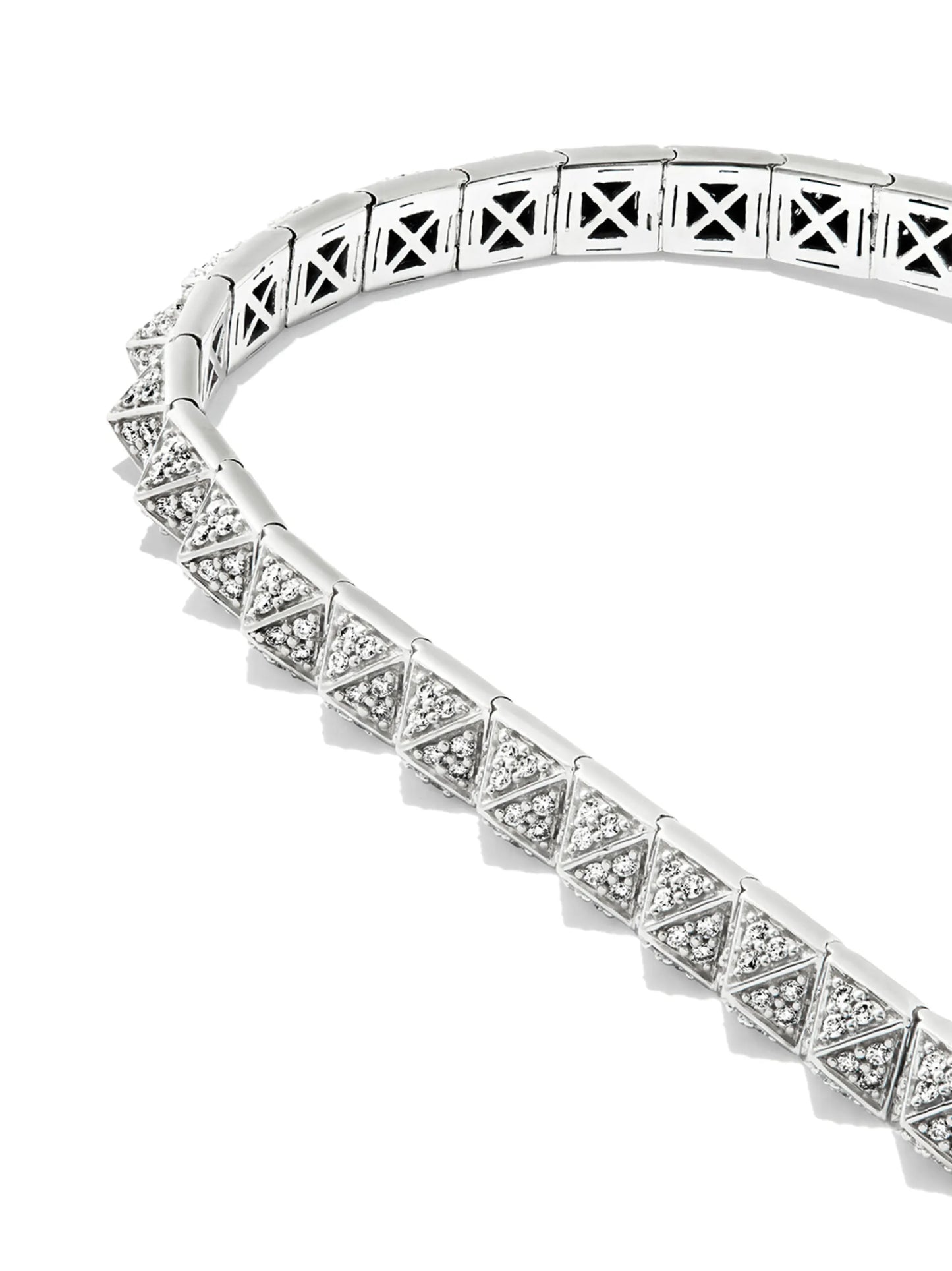 14kt white gold Prism diamond bracelet