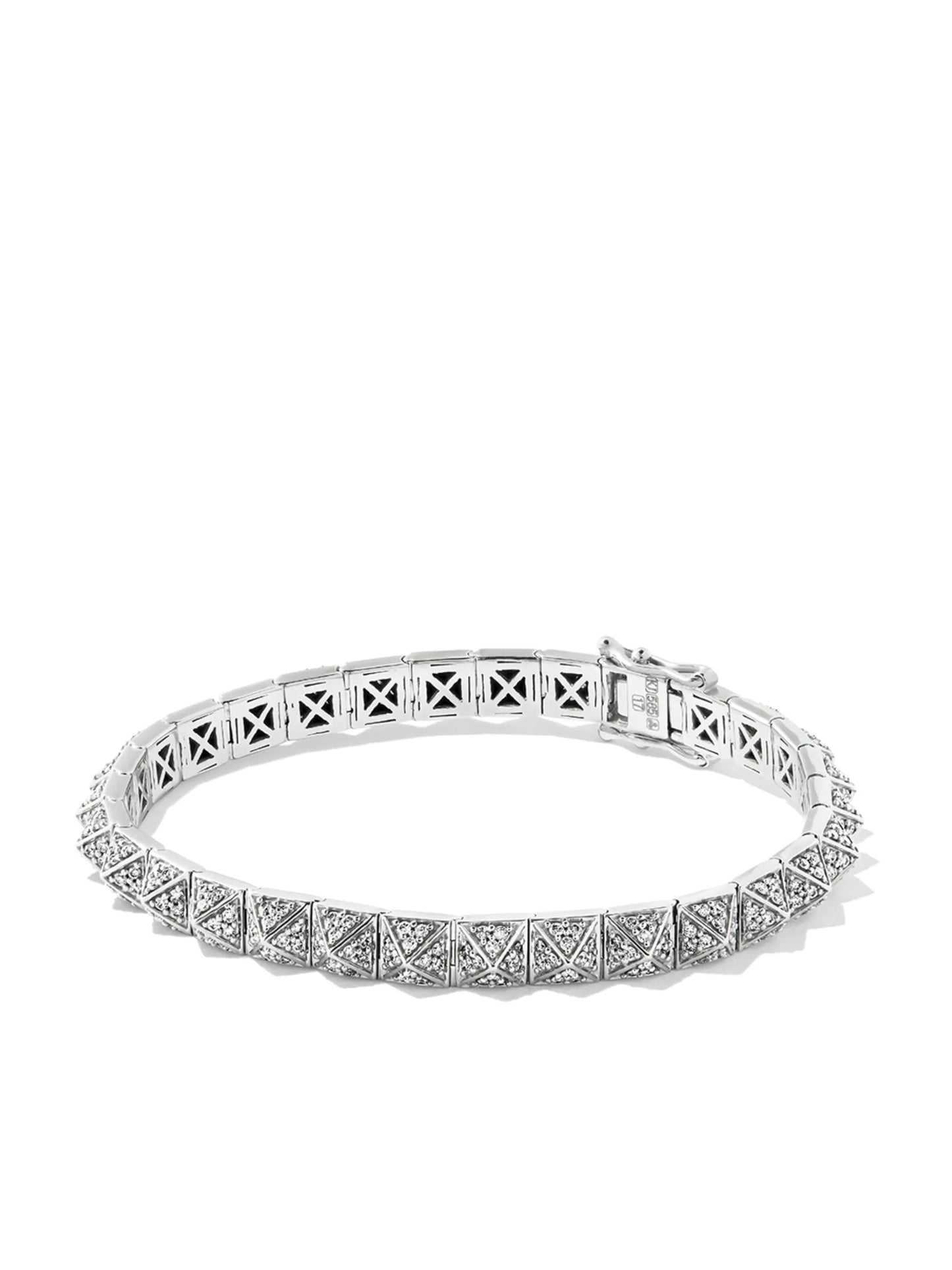 14kt white gold Prism diamond bracelet