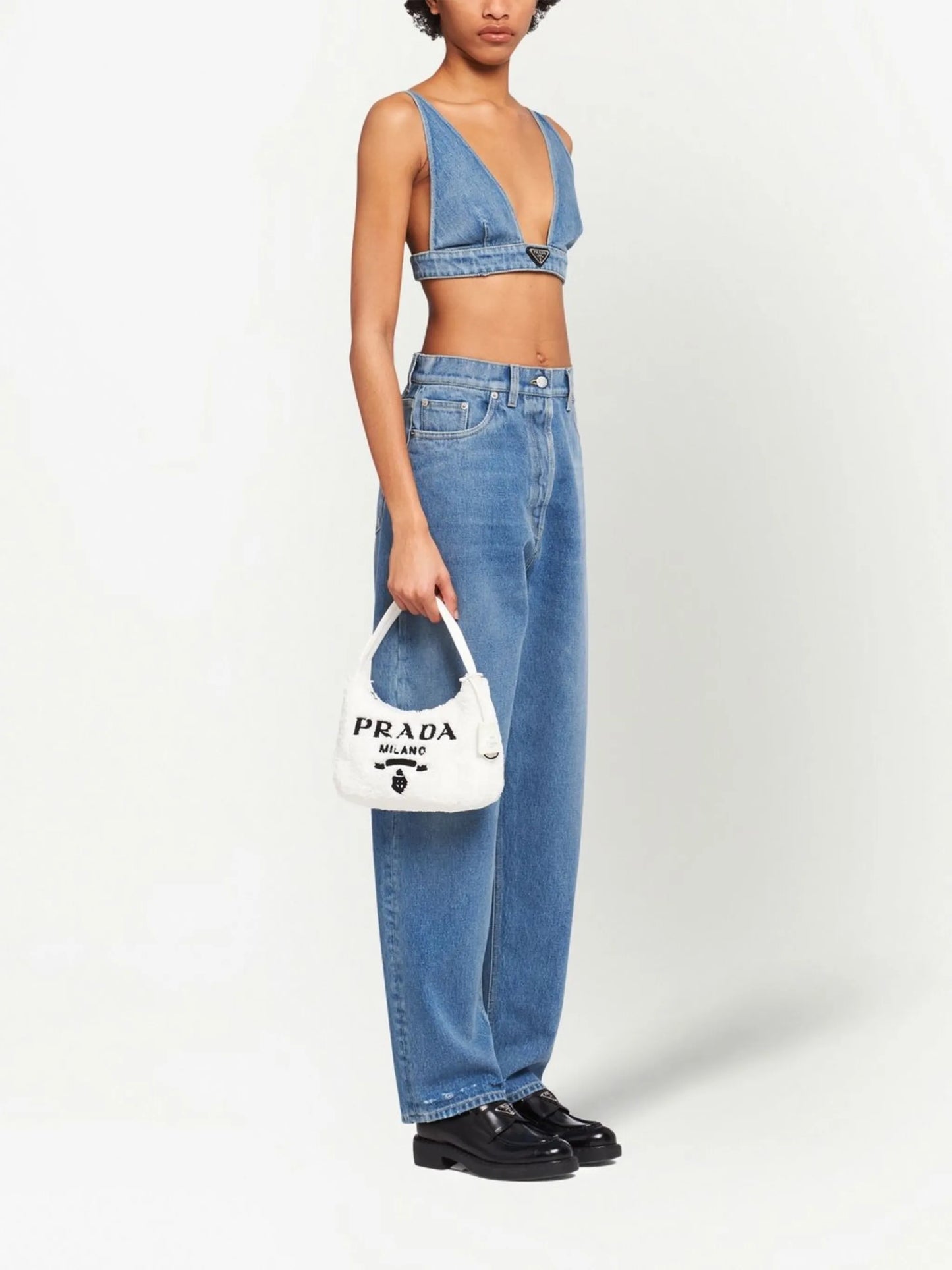 Re-Edition 2000 terry-effect mini bag