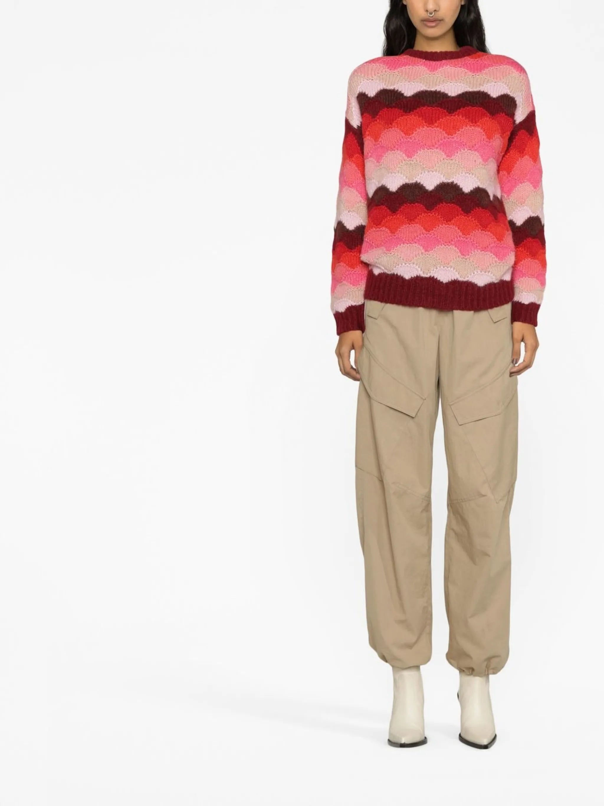 Under the Northern Sky wave motif jumper