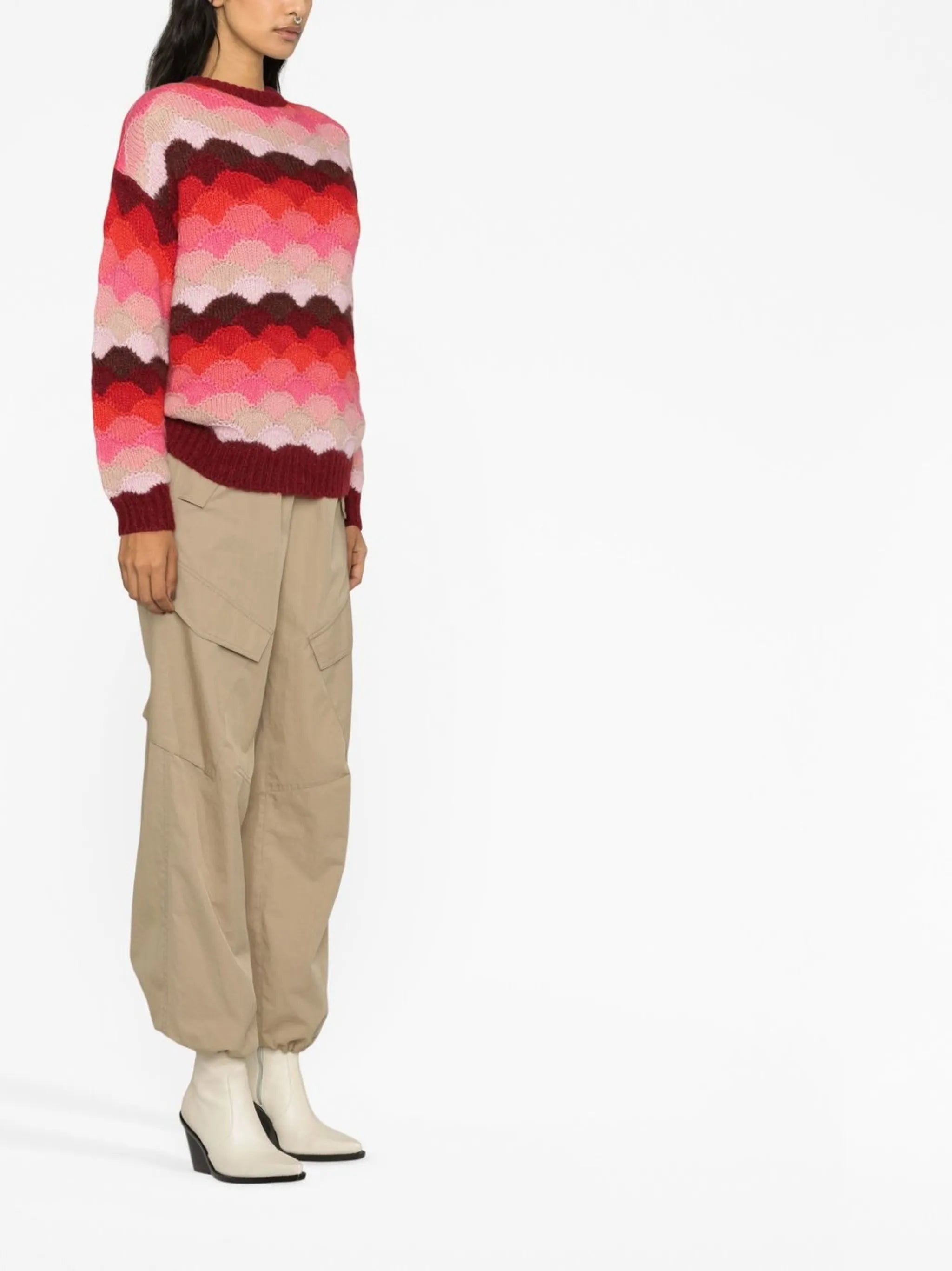 Under the Northern Sky wave motif jumper