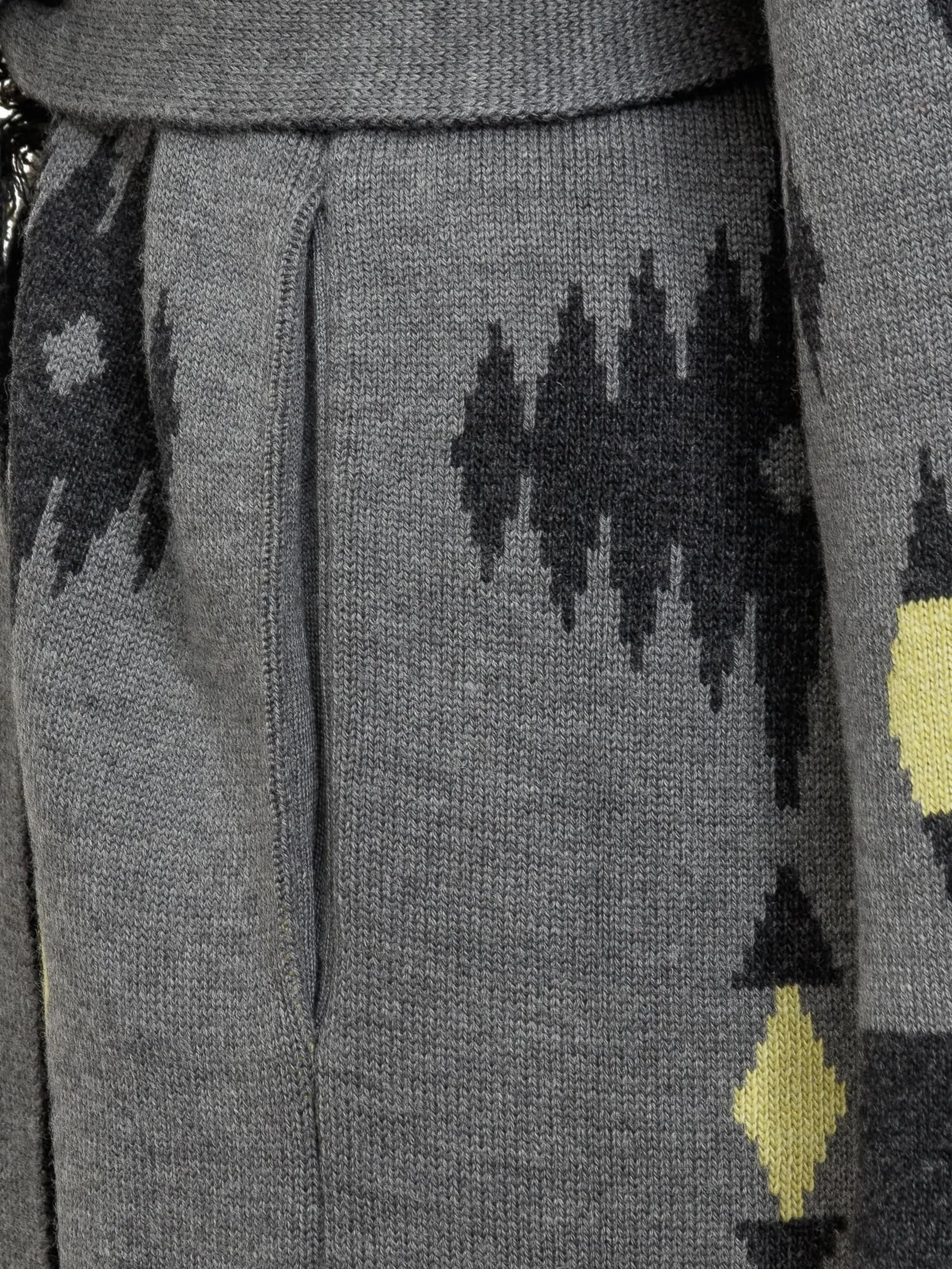 virgin-wool belted coat
