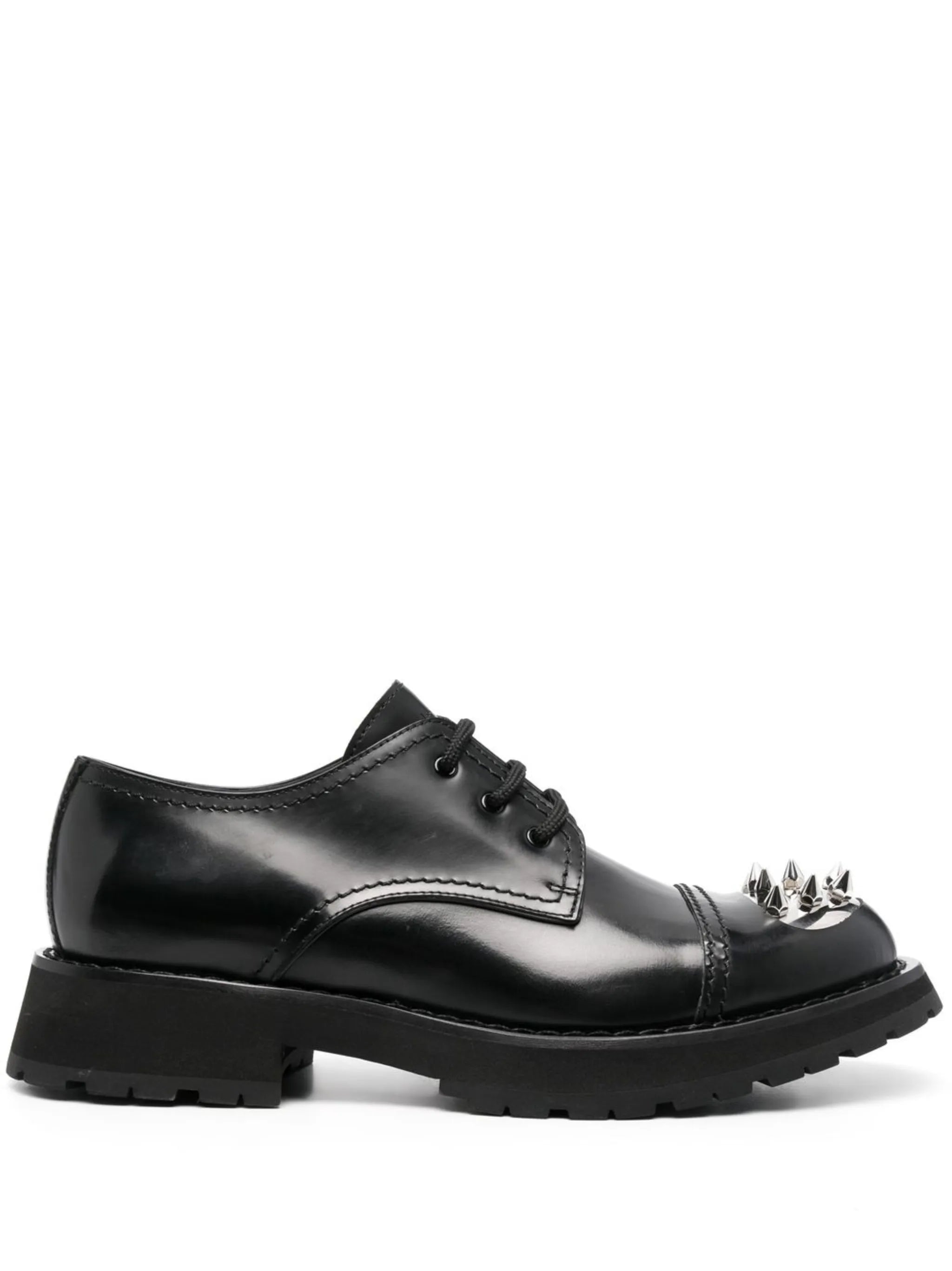 spike-stud Derby shoes