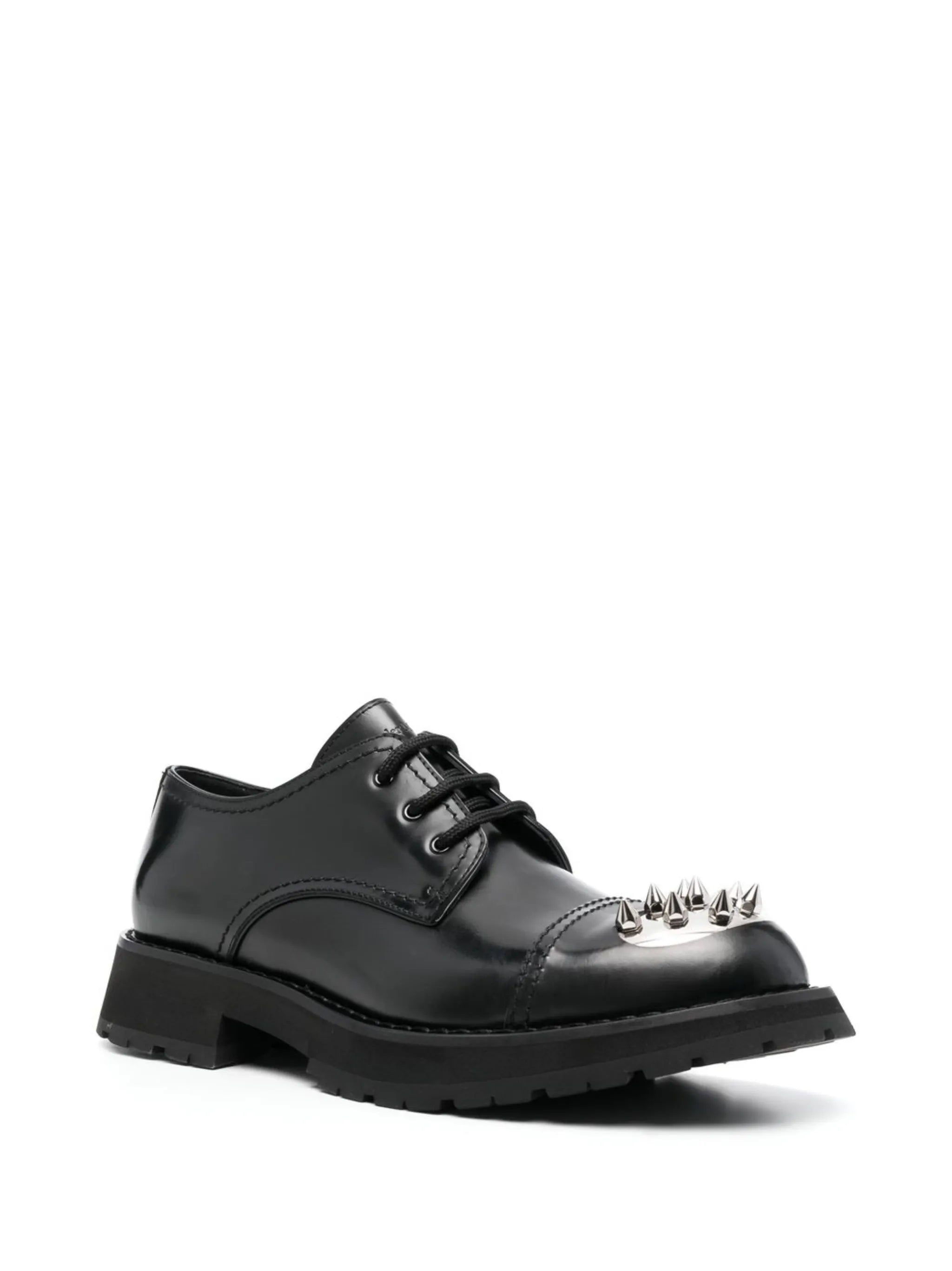 spike-stud Derby shoes