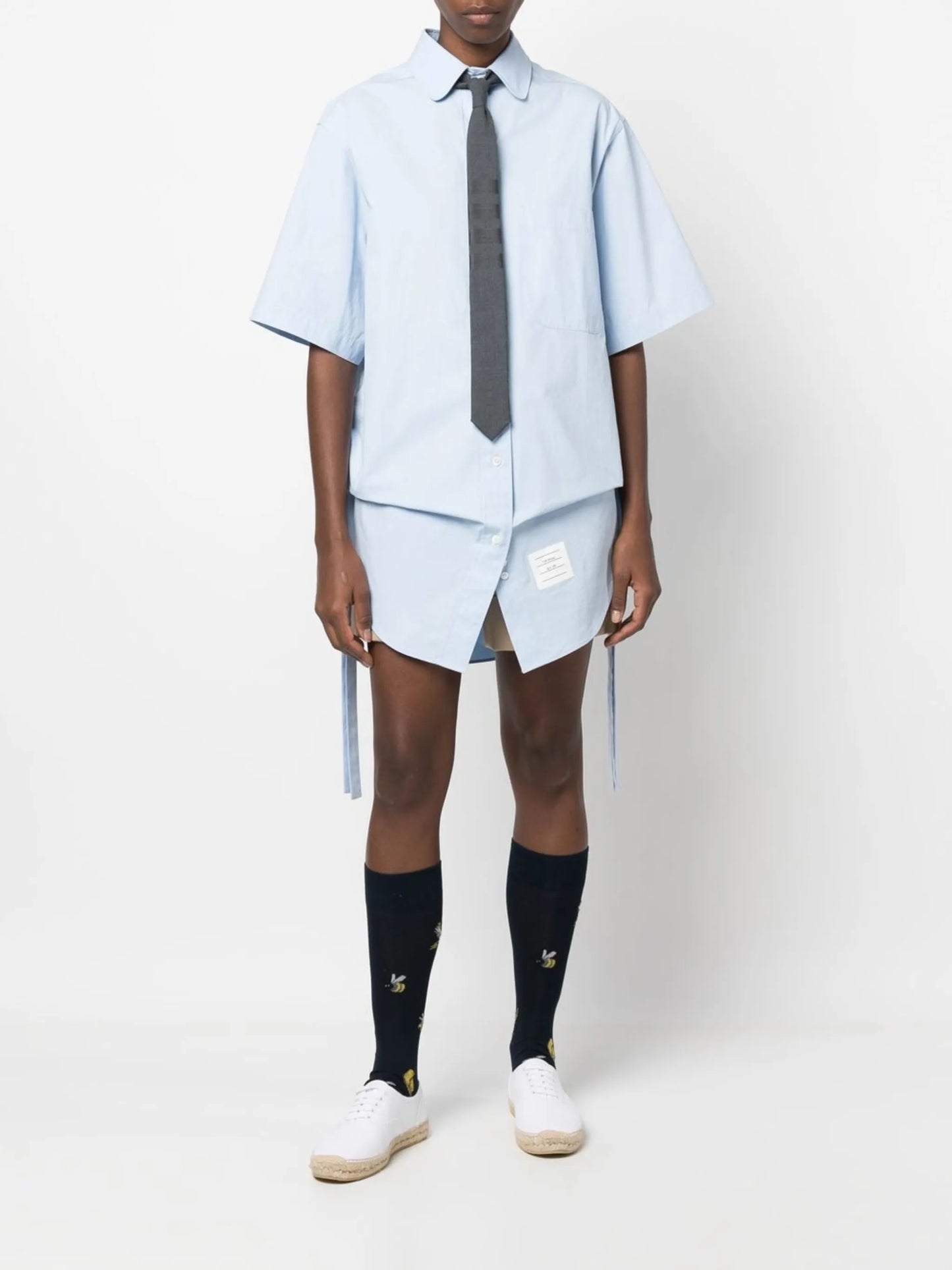 short-sleeve shirt dress