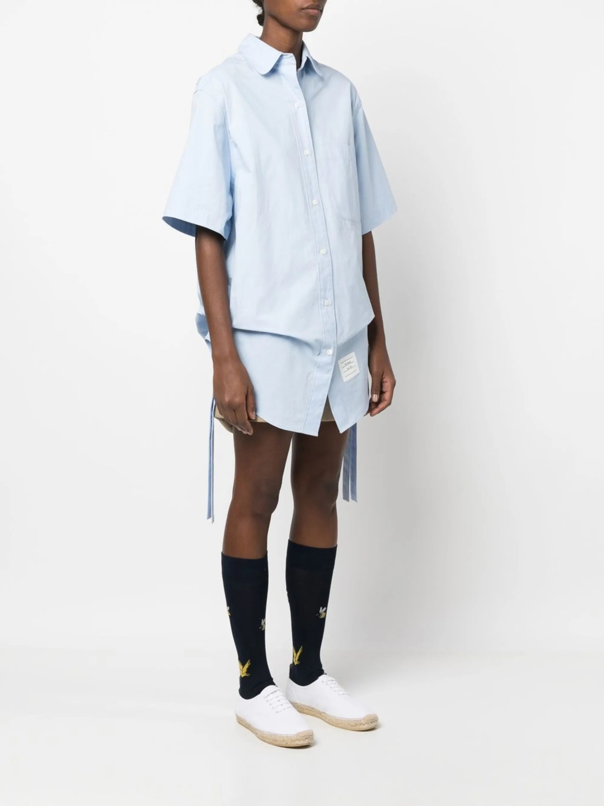 short-sleeve shirt dress
