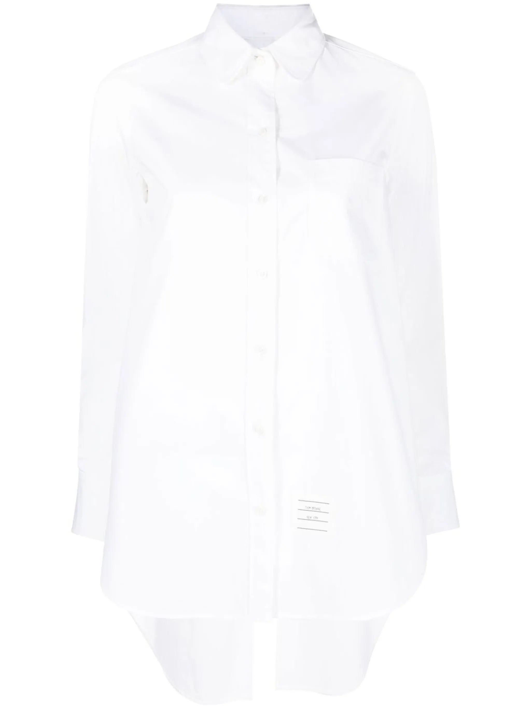 cross-strap belted waist shirt