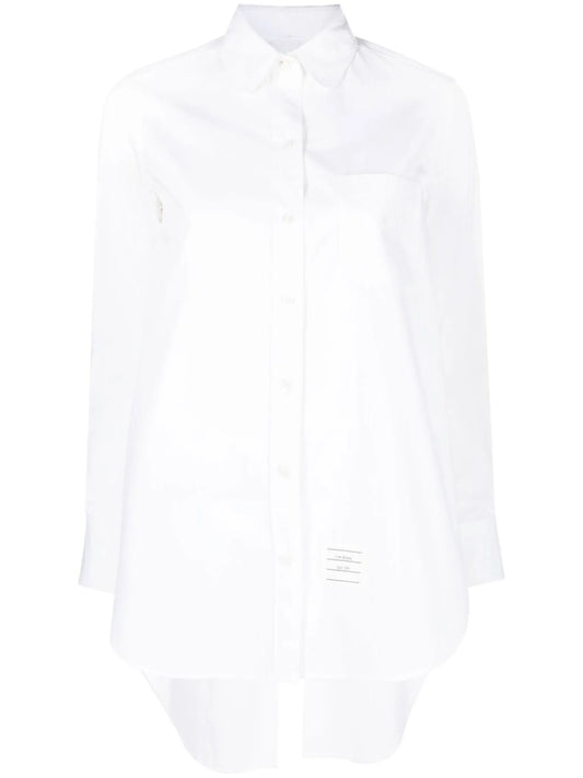 cross-strap belted waist shirt