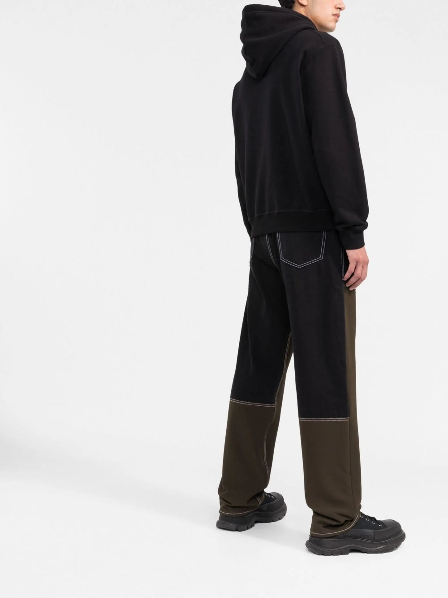 logo-print drawstring hoodie