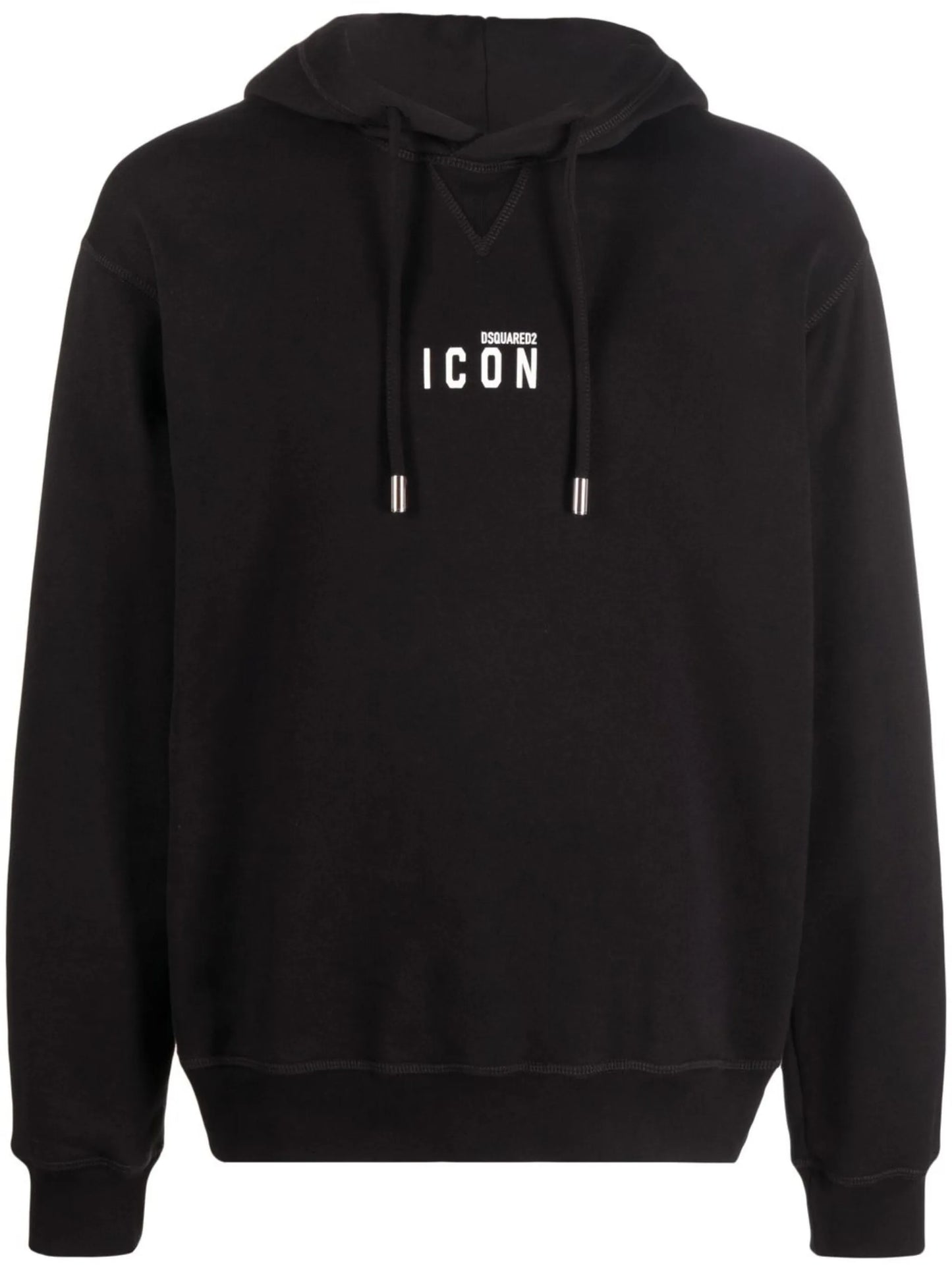logo-print drawstring hoodie