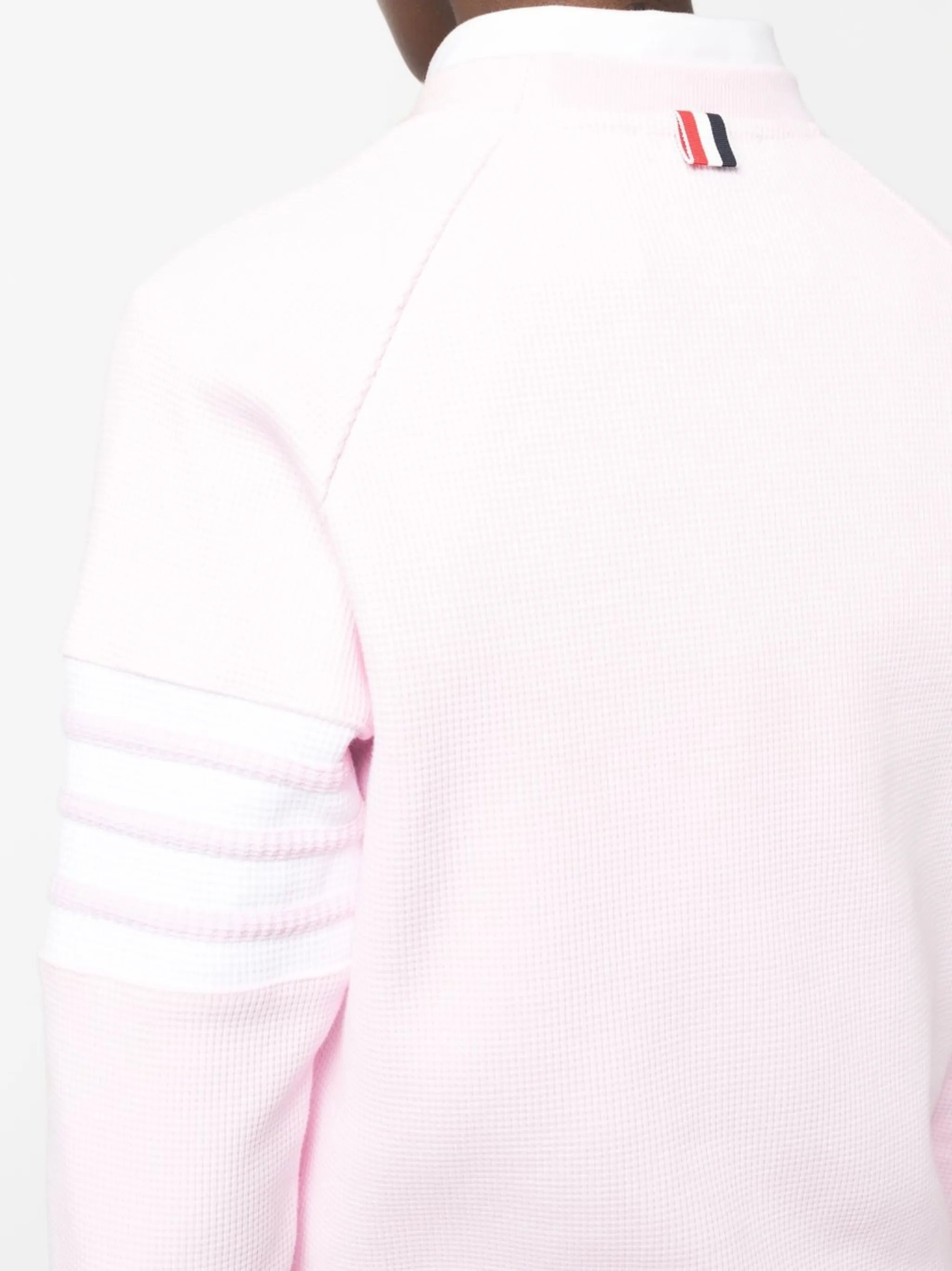 4-Bar stripe raglan-sleeve jumper