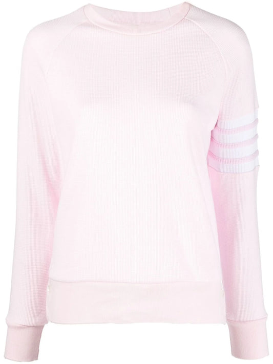 4-Bar stripe raglan-sleeve jumper