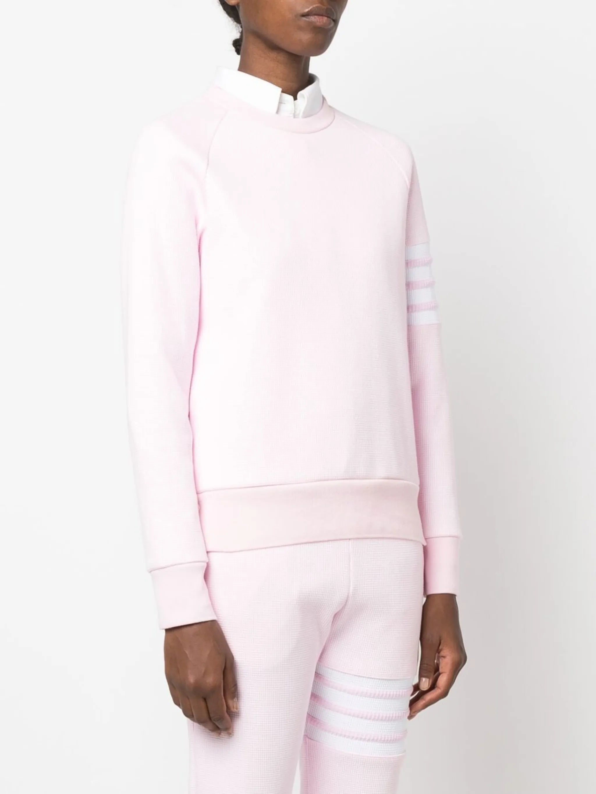 4-Bar stripe raglan-sleeve jumper