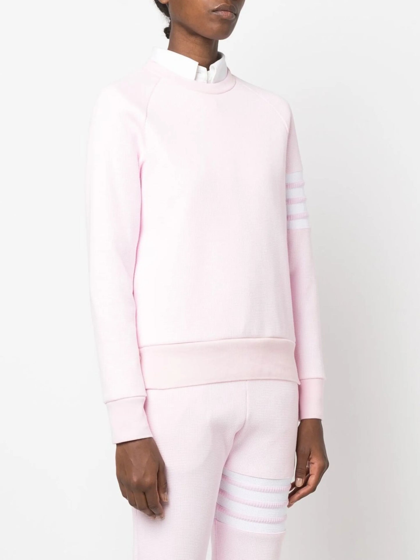 4-Bar stripe raglan-sleeve jumper