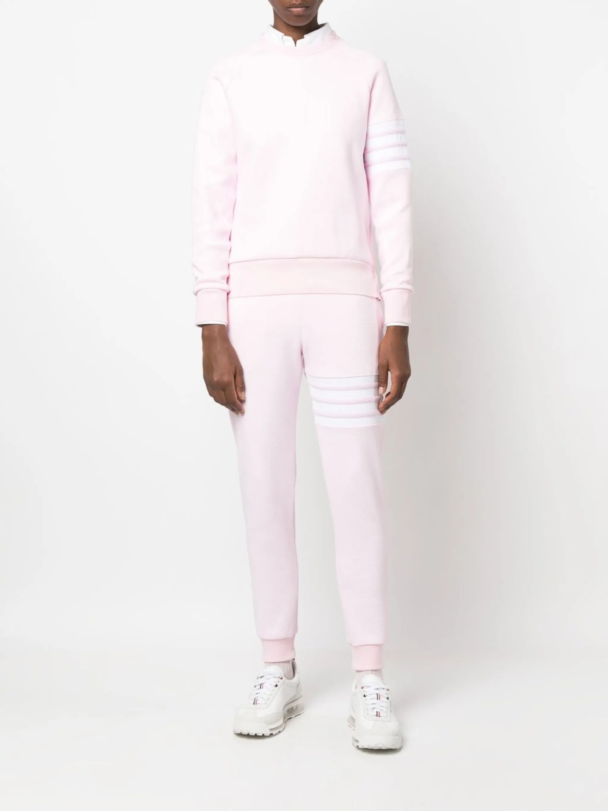 4-Bar stripe raglan-sleeve jumper
