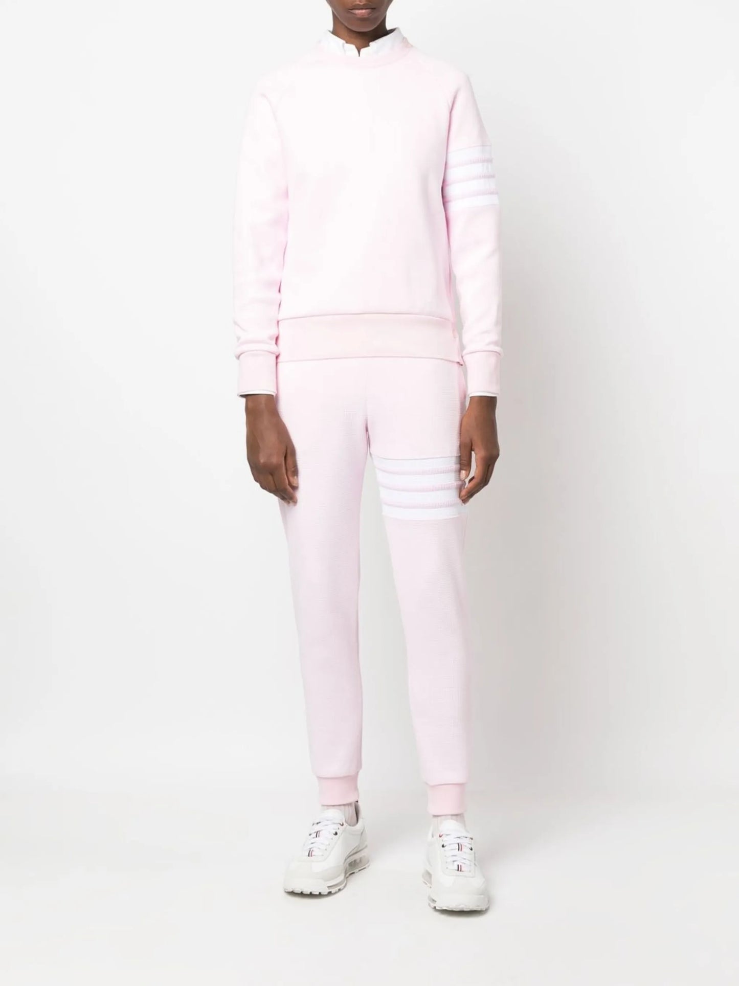 4-Bar stripe raglan-sleeve jumper