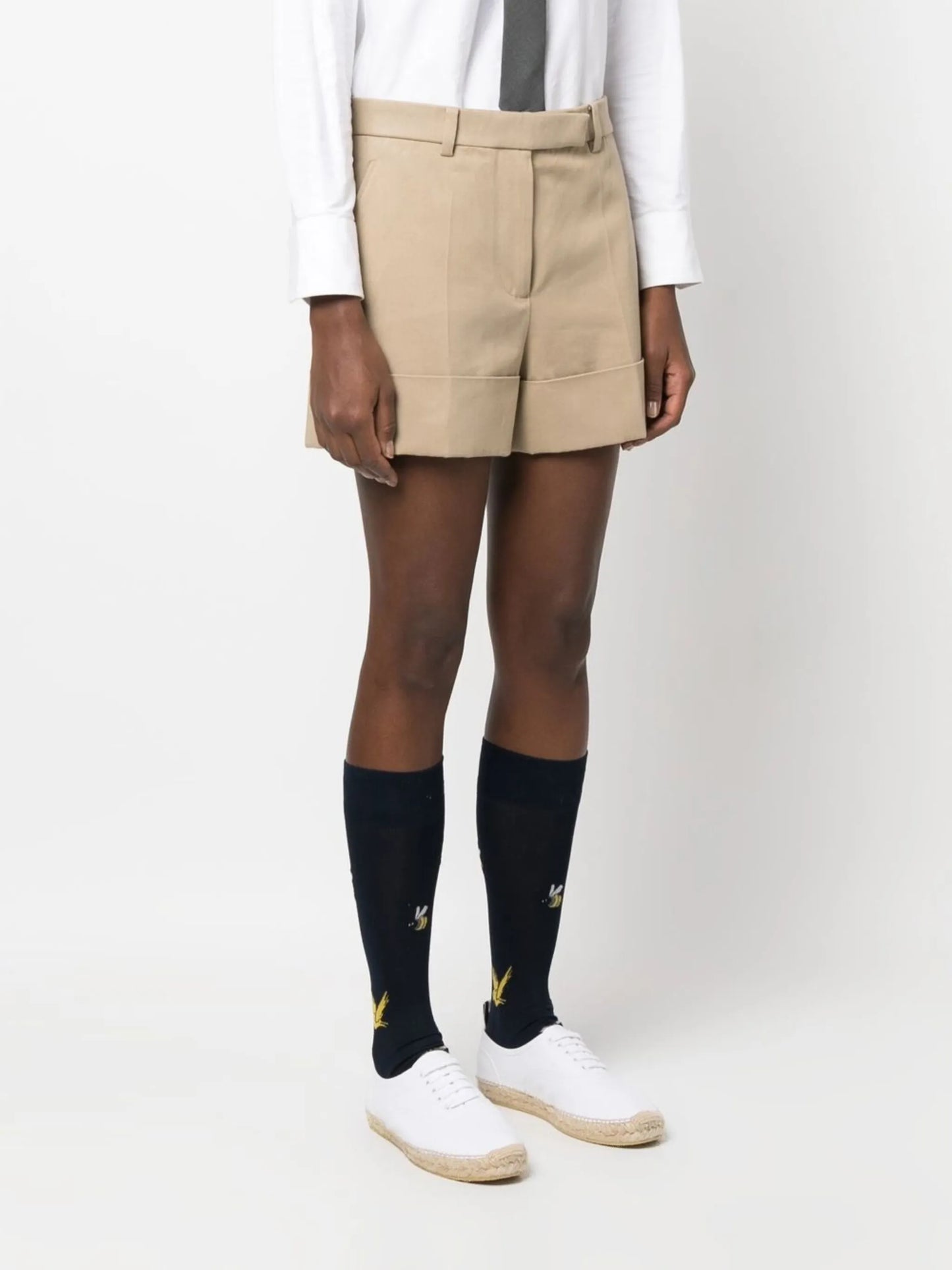 grosgrain-loop tailored shorts