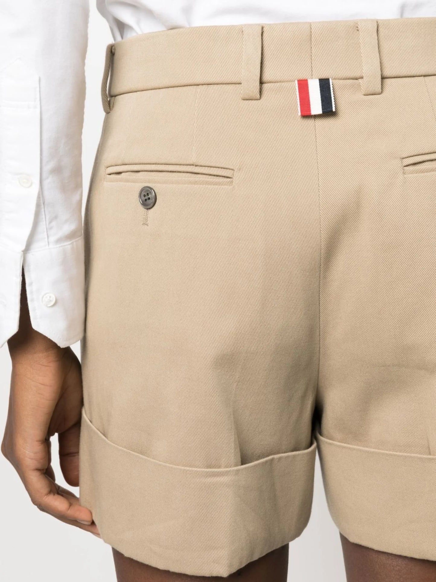 grosgrain-loop tailored shorts