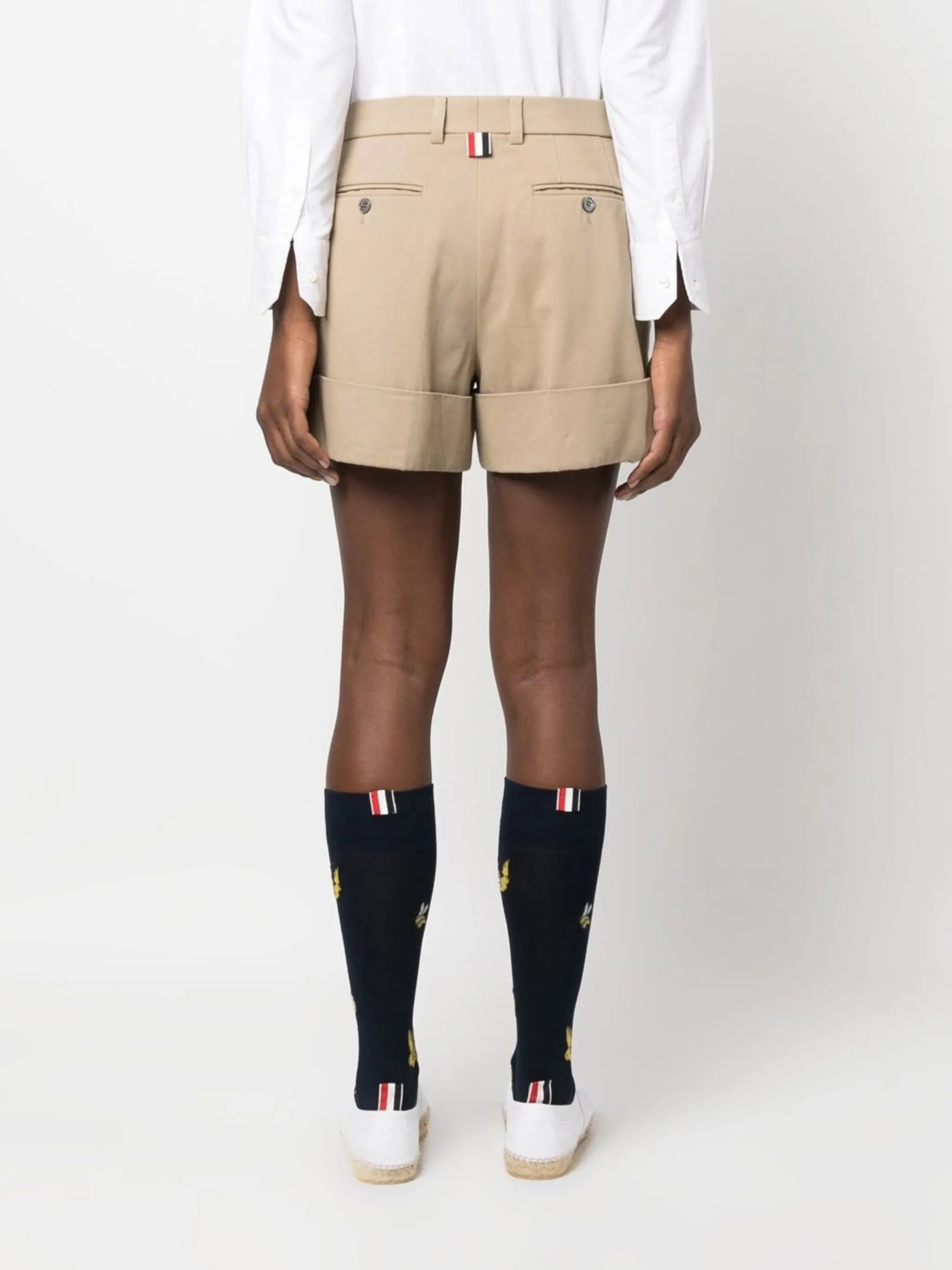 grosgrain-loop tailored shorts