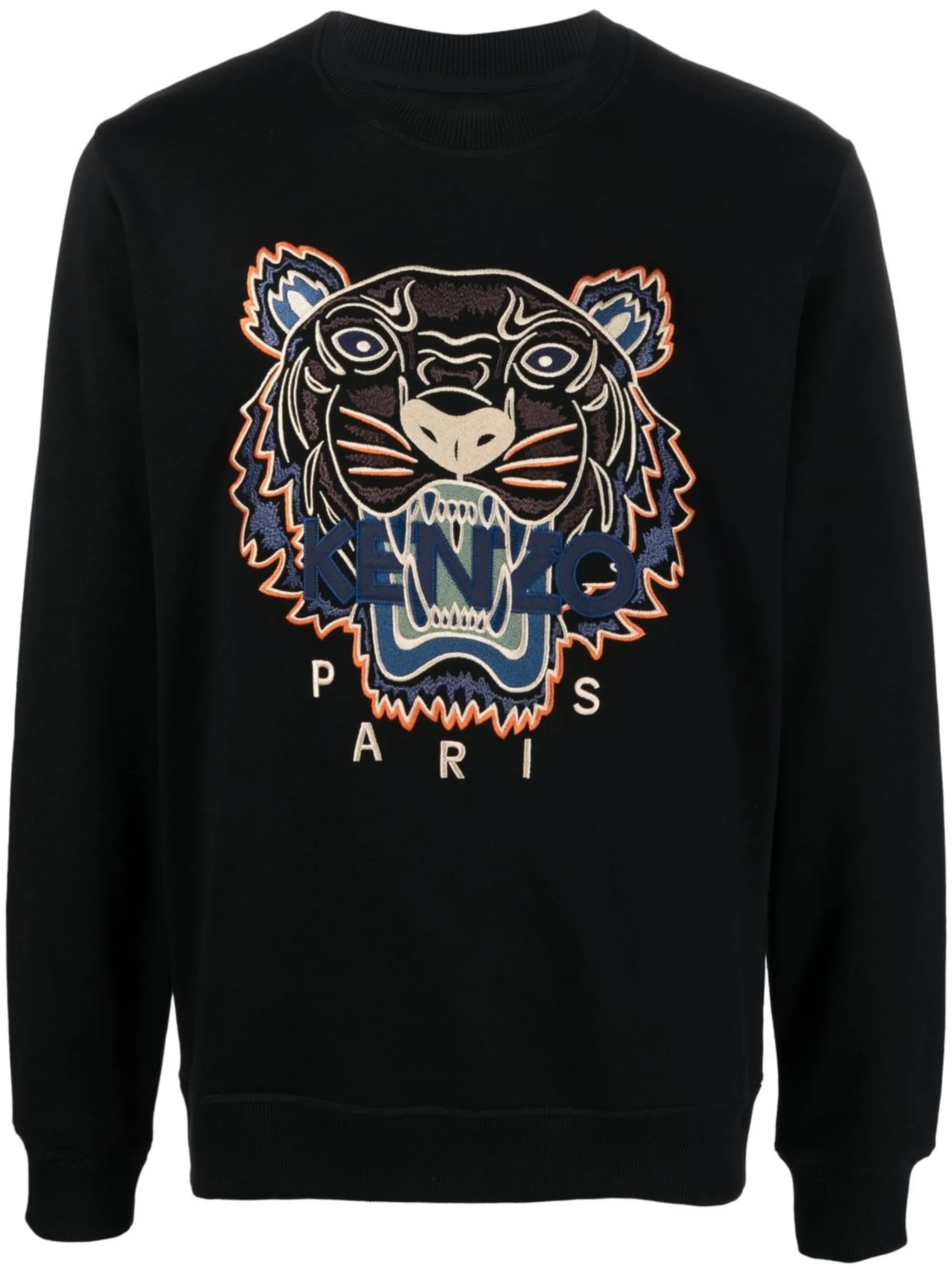 logo print crew neck sweatshirt