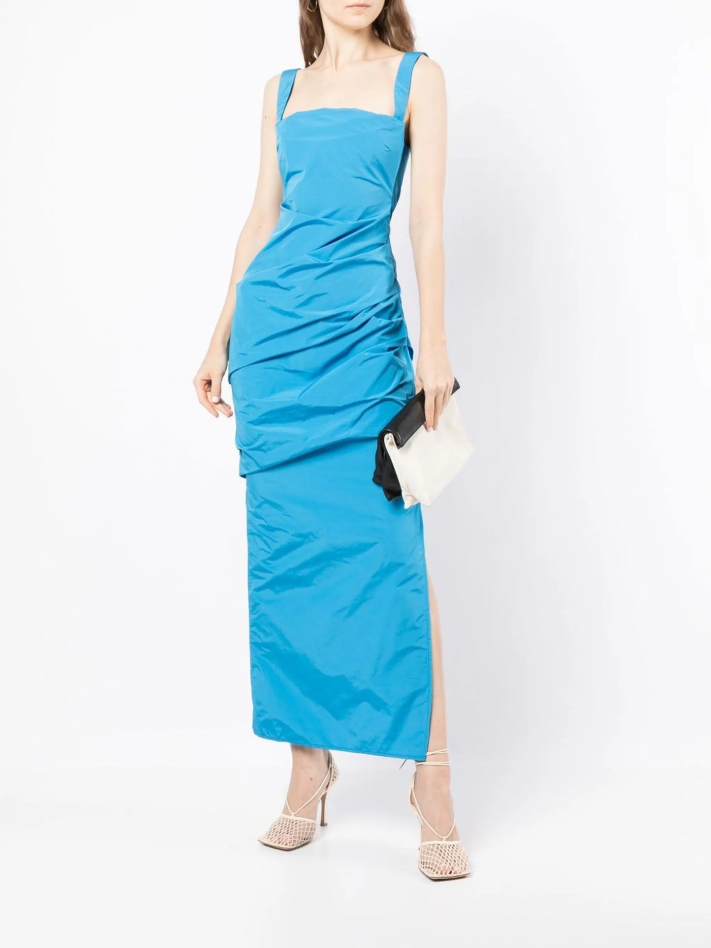 Raf ruched evening dress
