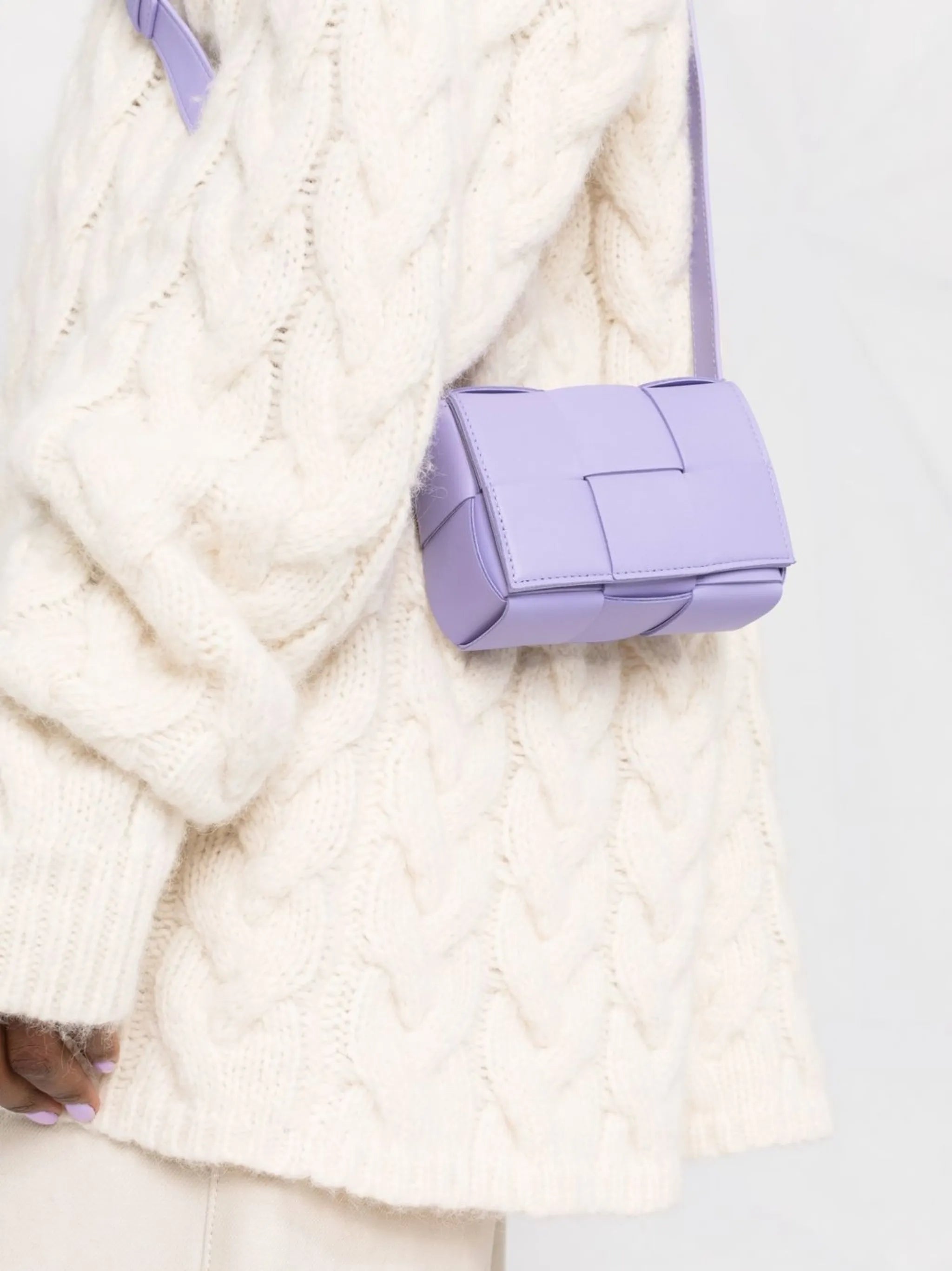 interwoven-design crossbody bag