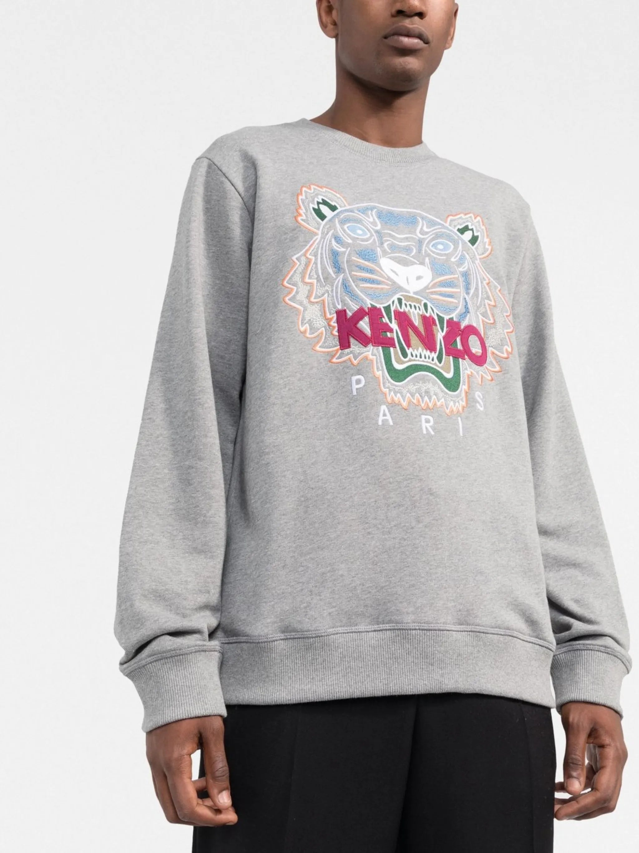 logo-print crew neck sweatshirt