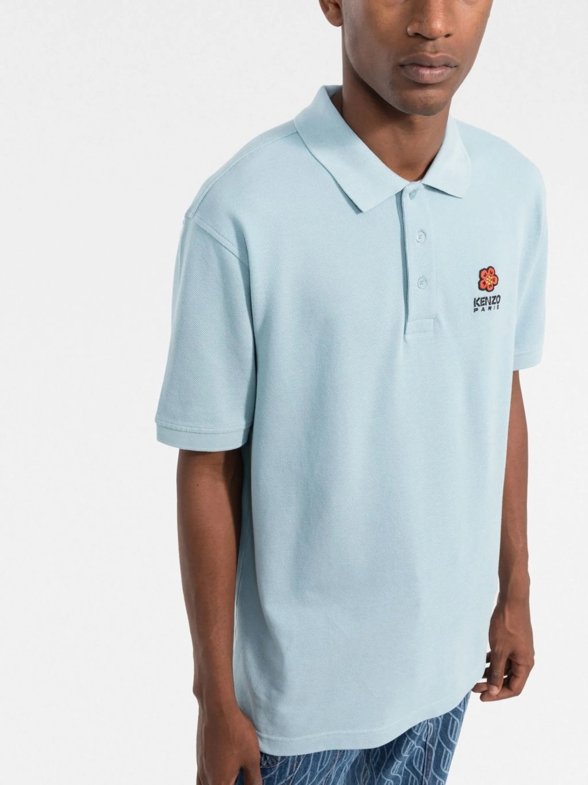 Boke Flower logo-embroidered polo shirt