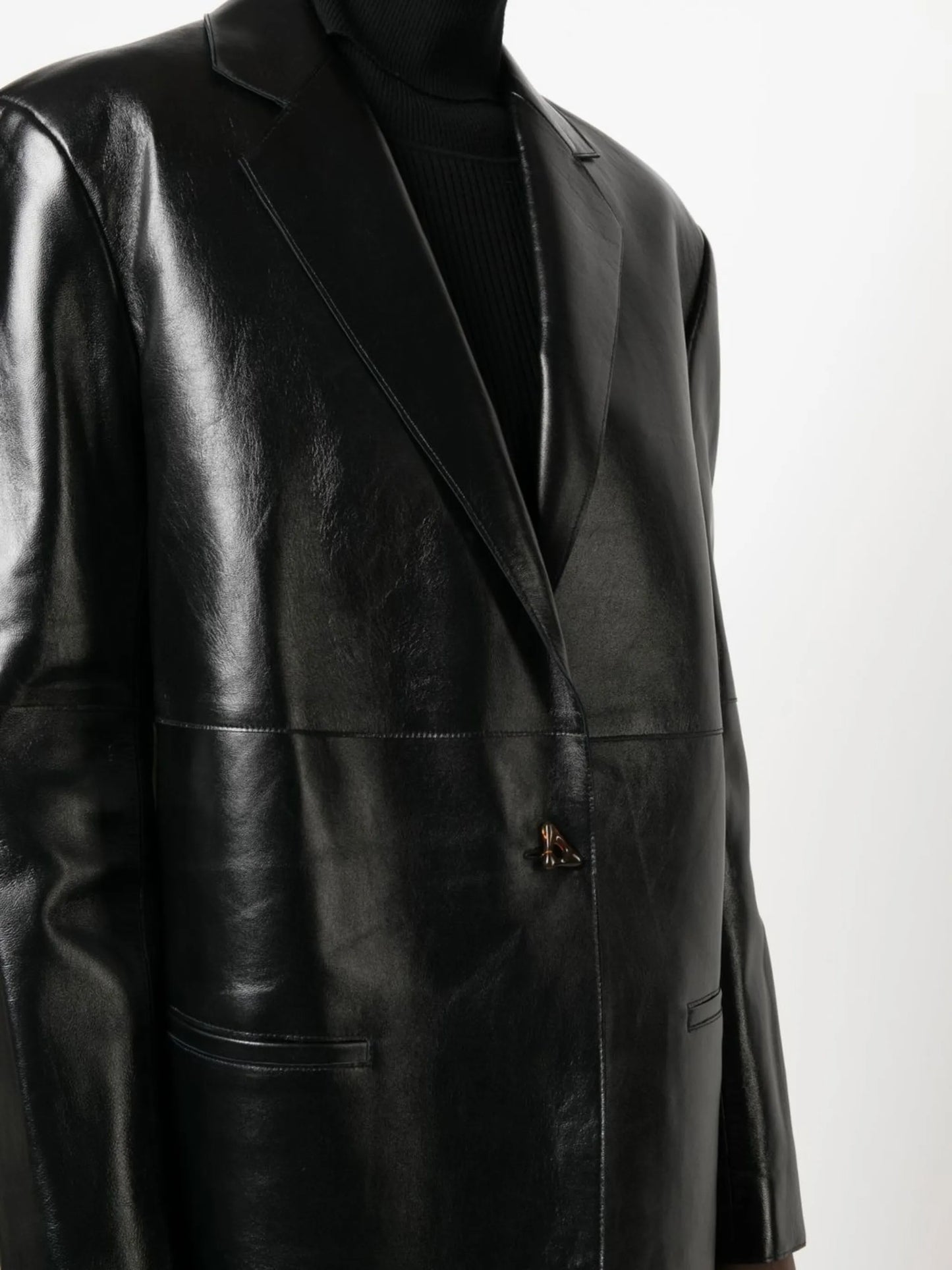 Mercedes glossy-finish blazer