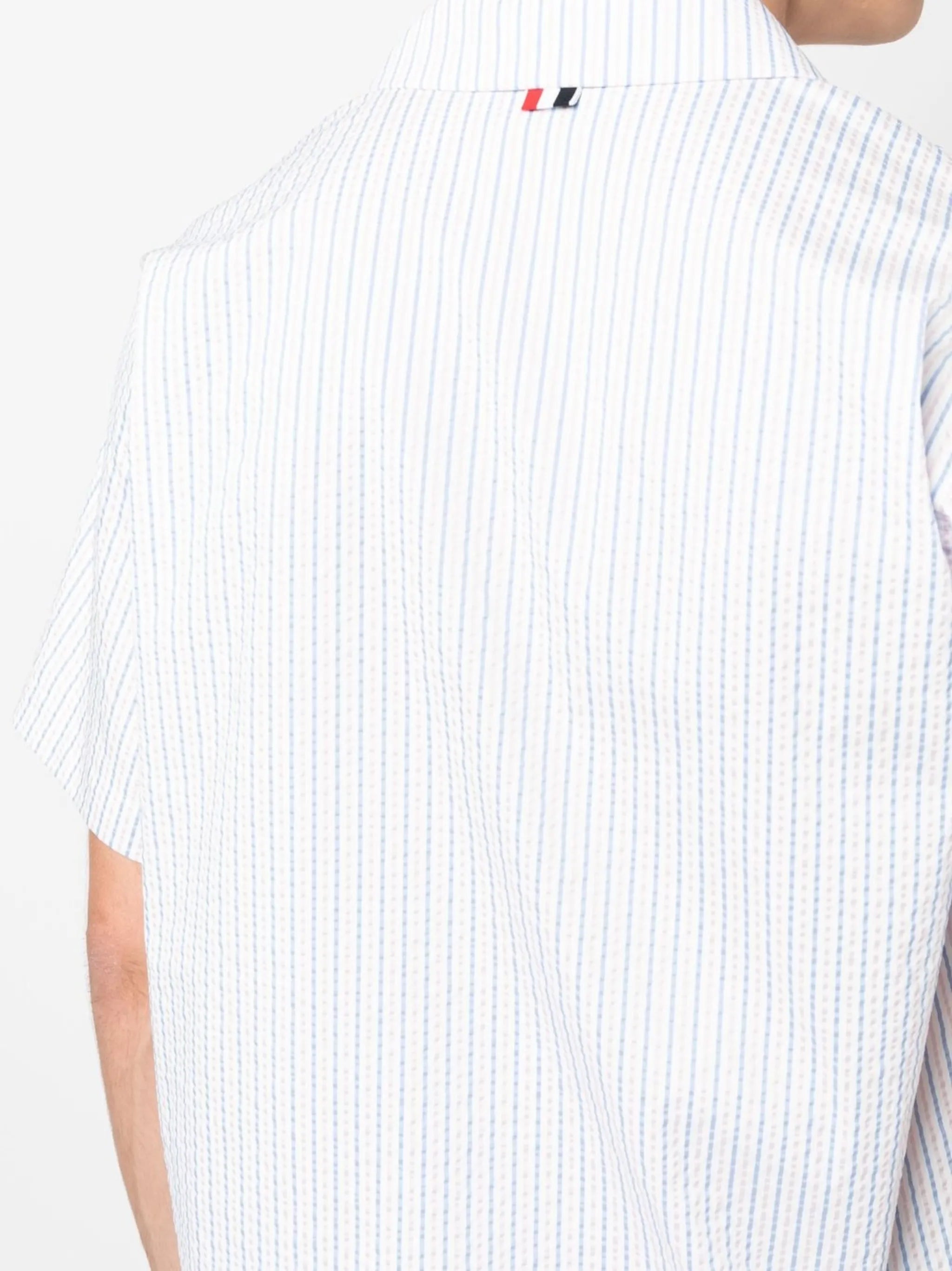 striped short-sleeved shirt
