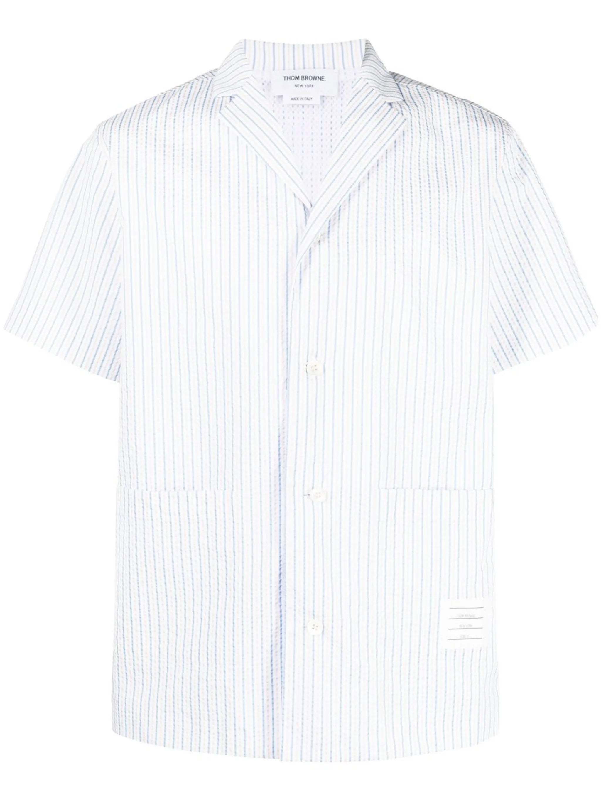 striped short-sleeved shirt