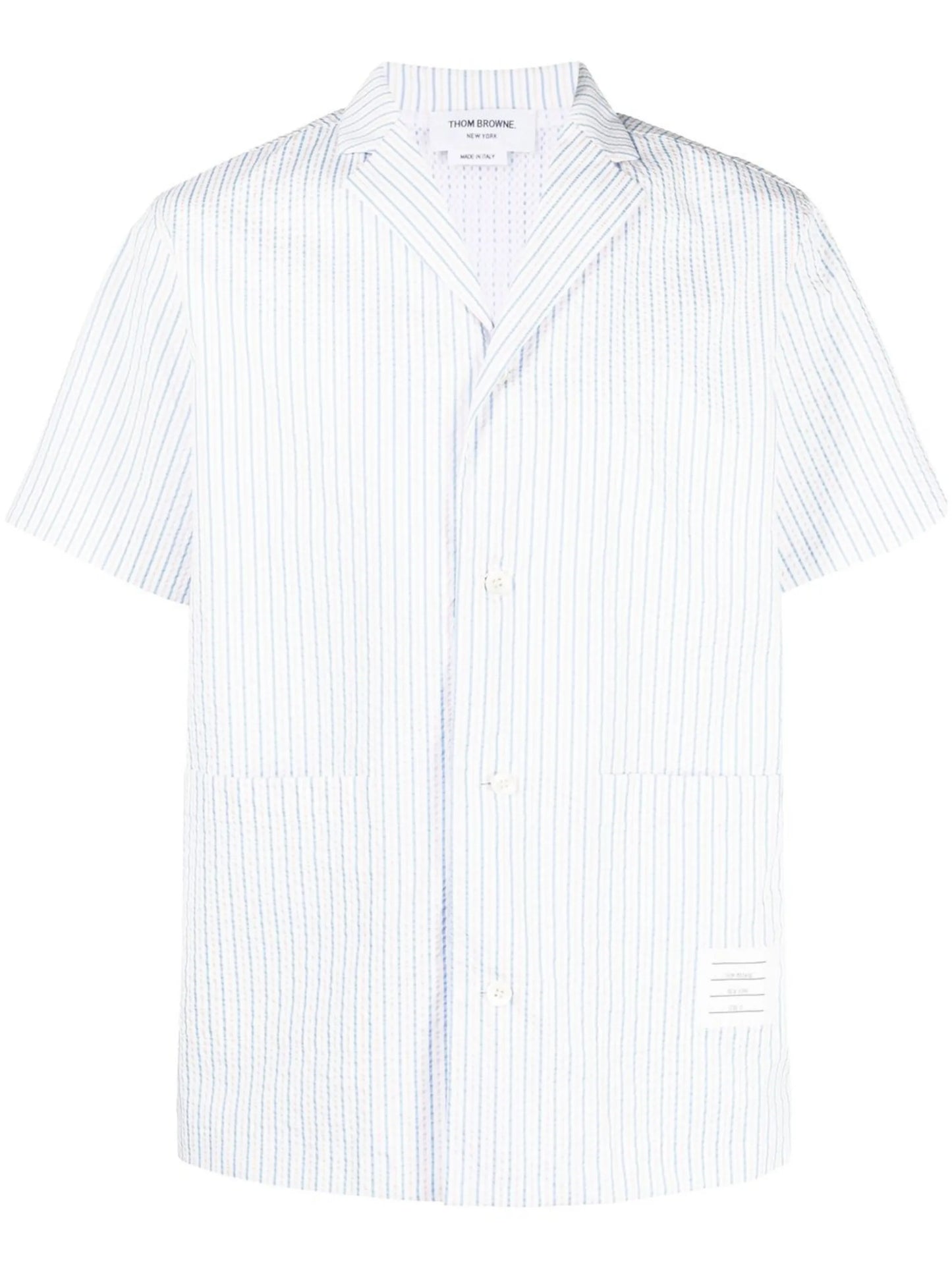 striped short-sleeved shirt