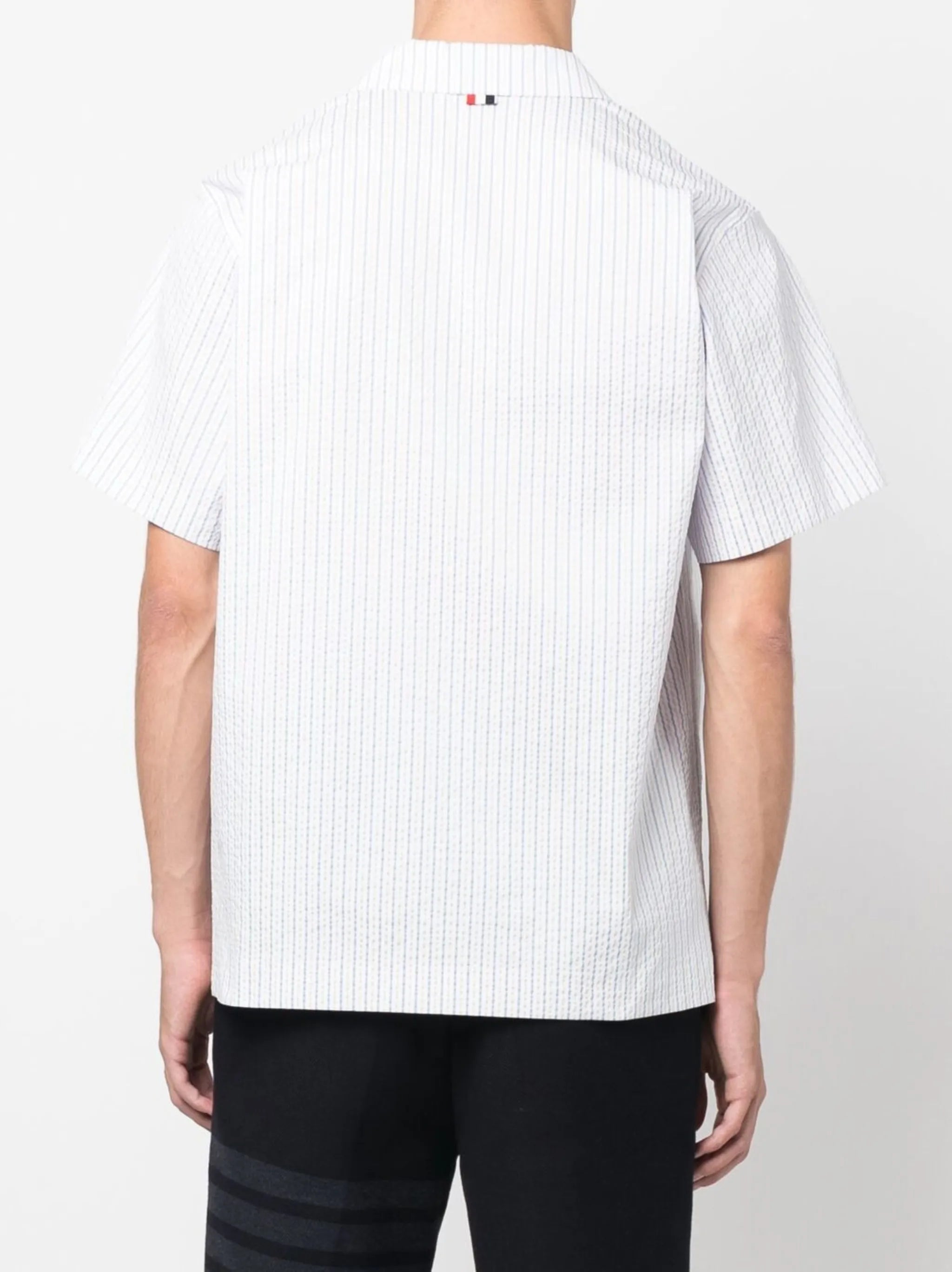 striped short-sleeved shirt