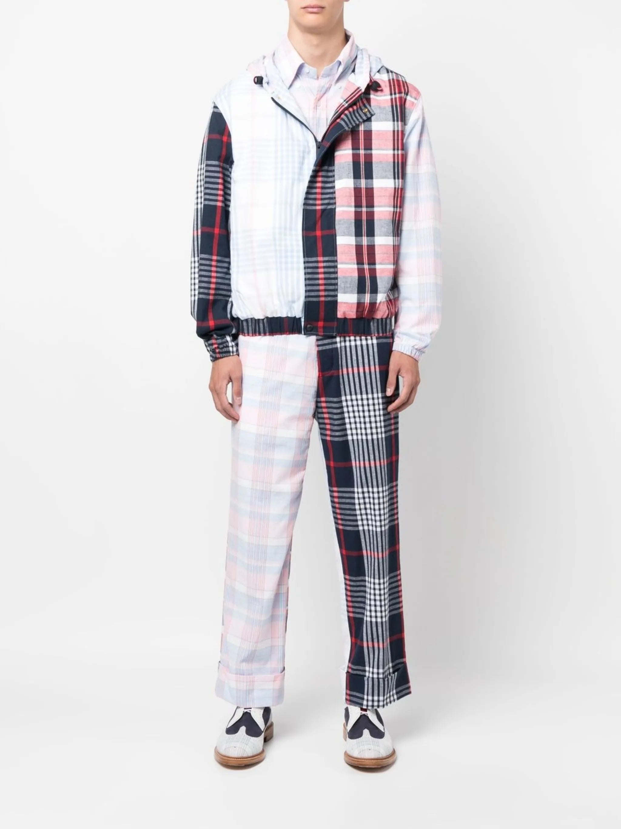 check-print short-sleeve shirt