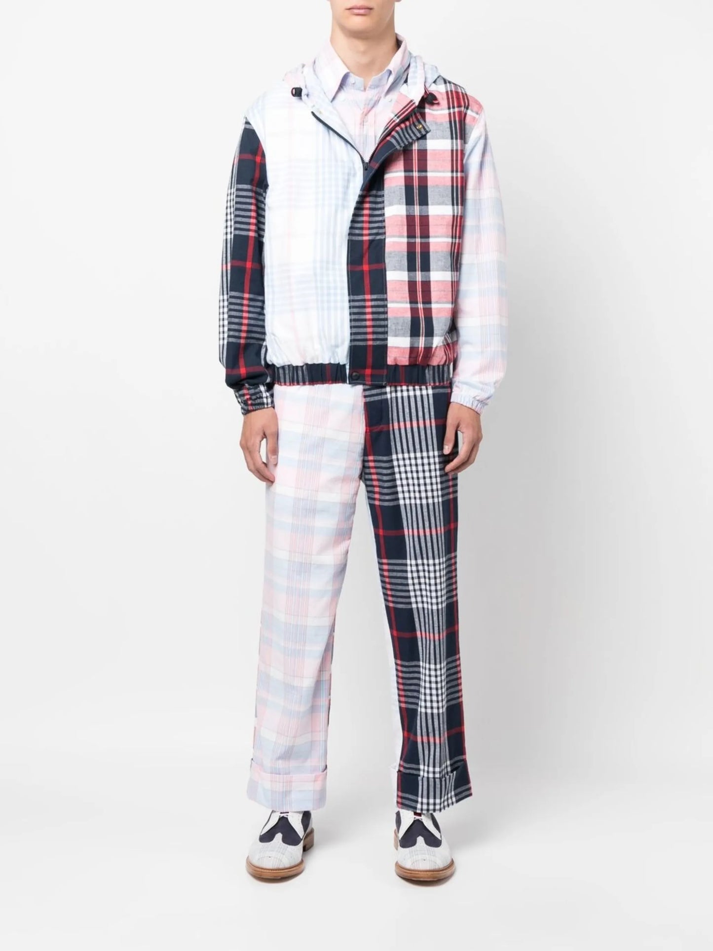 check-print short-sleeve shirt