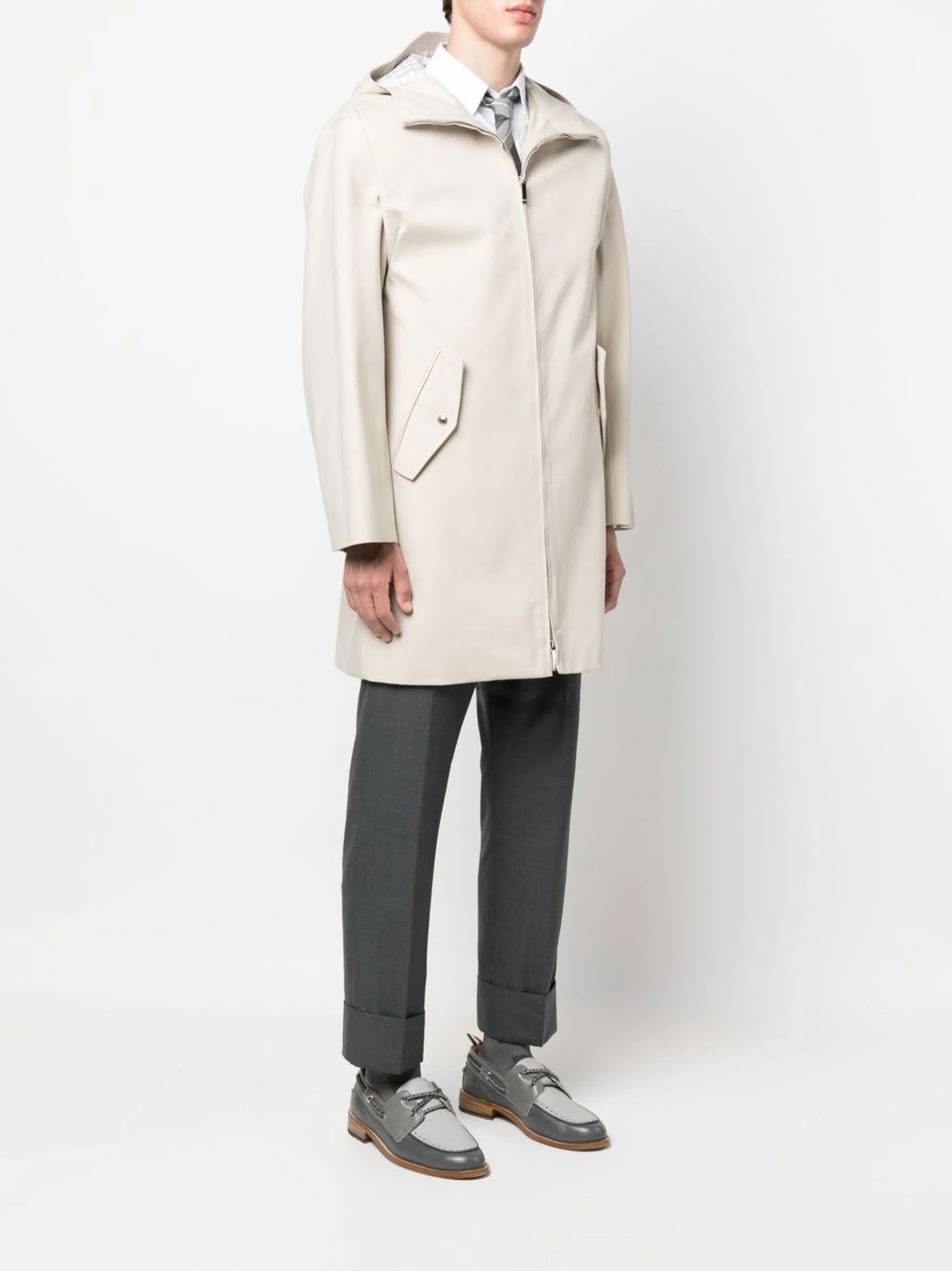 hooded cotton parka