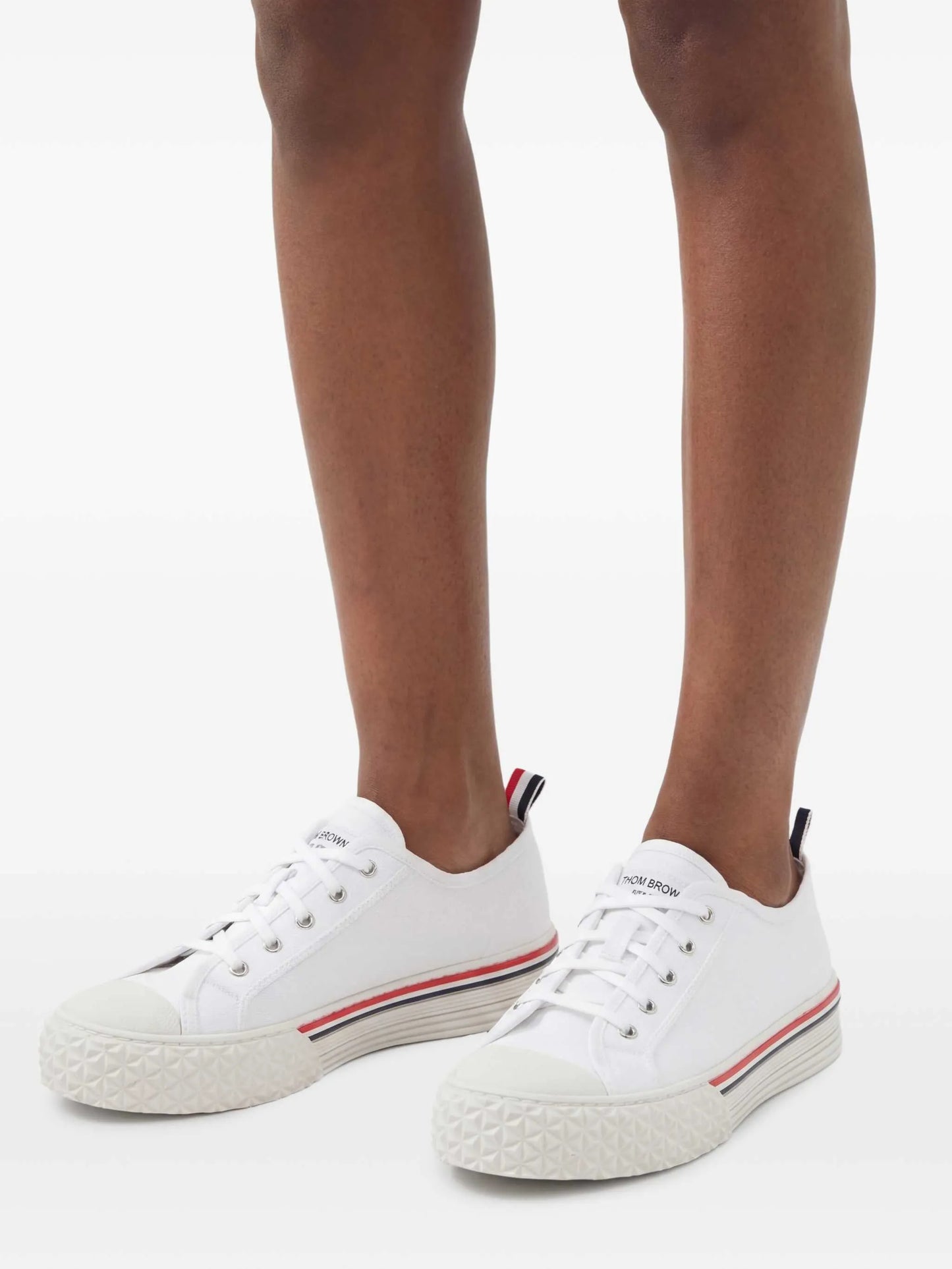 canvas tread sole collegiate sneakers