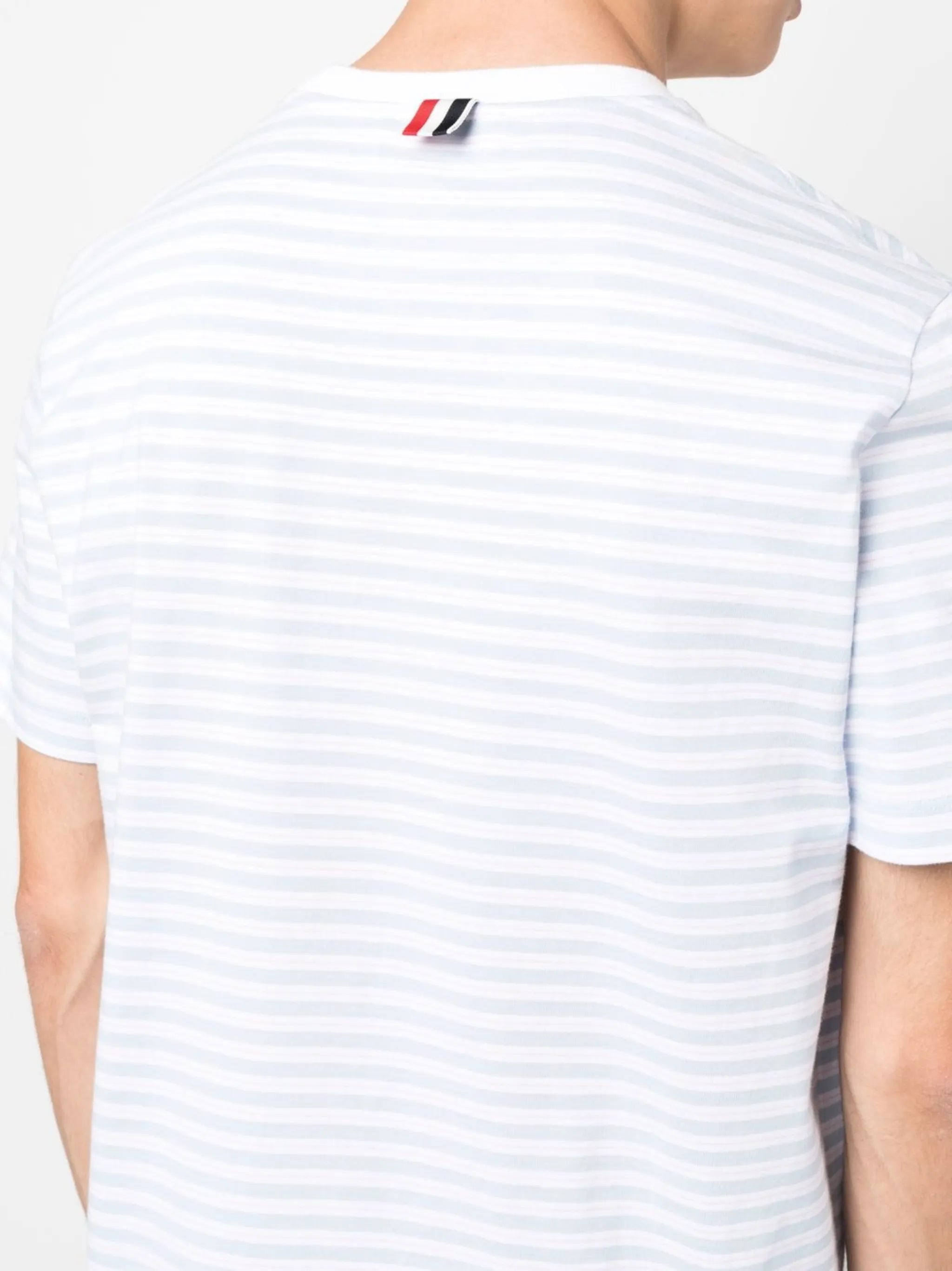 stripe-print cotton shirt