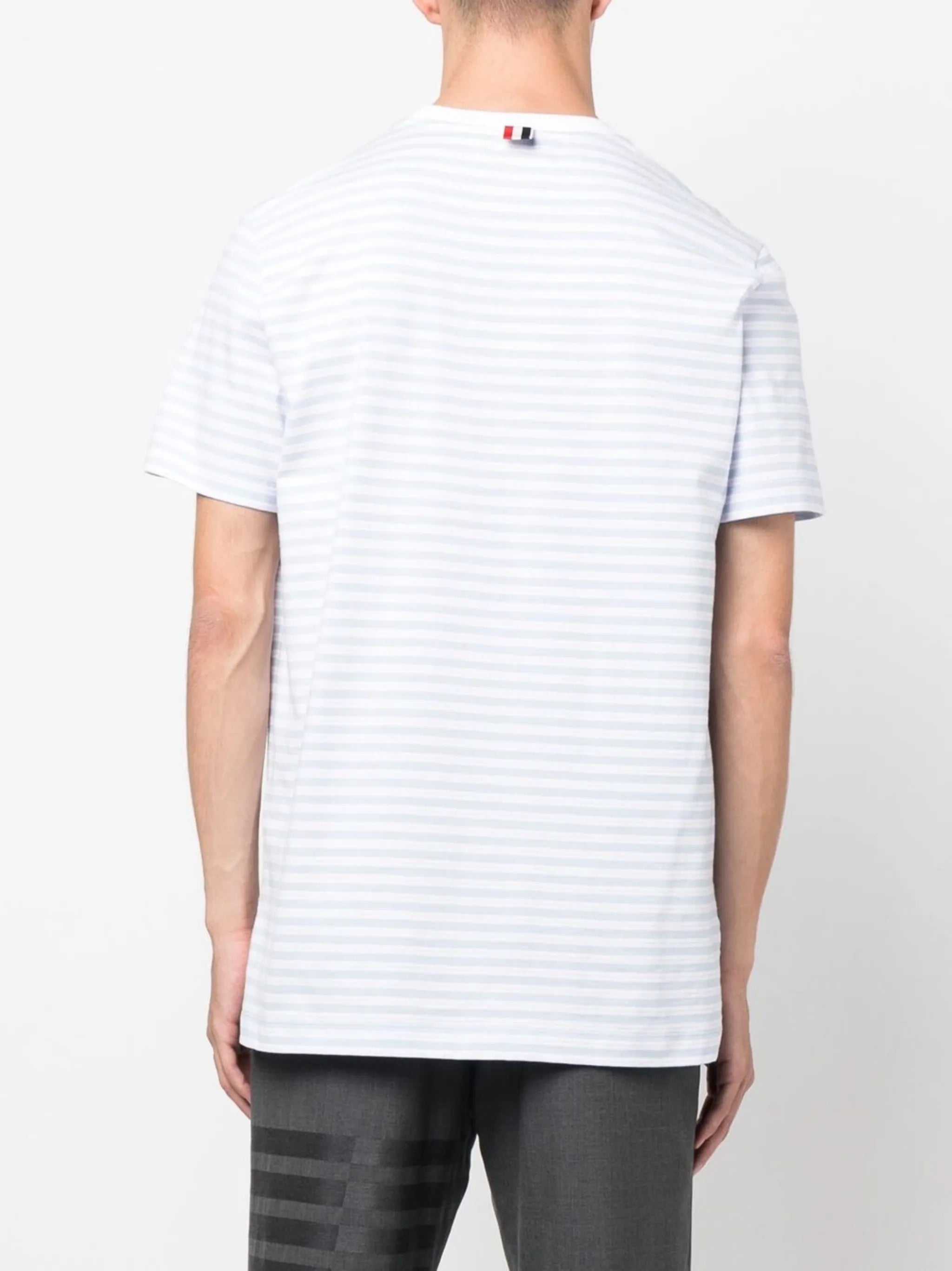 stripe-print cotton shirt
