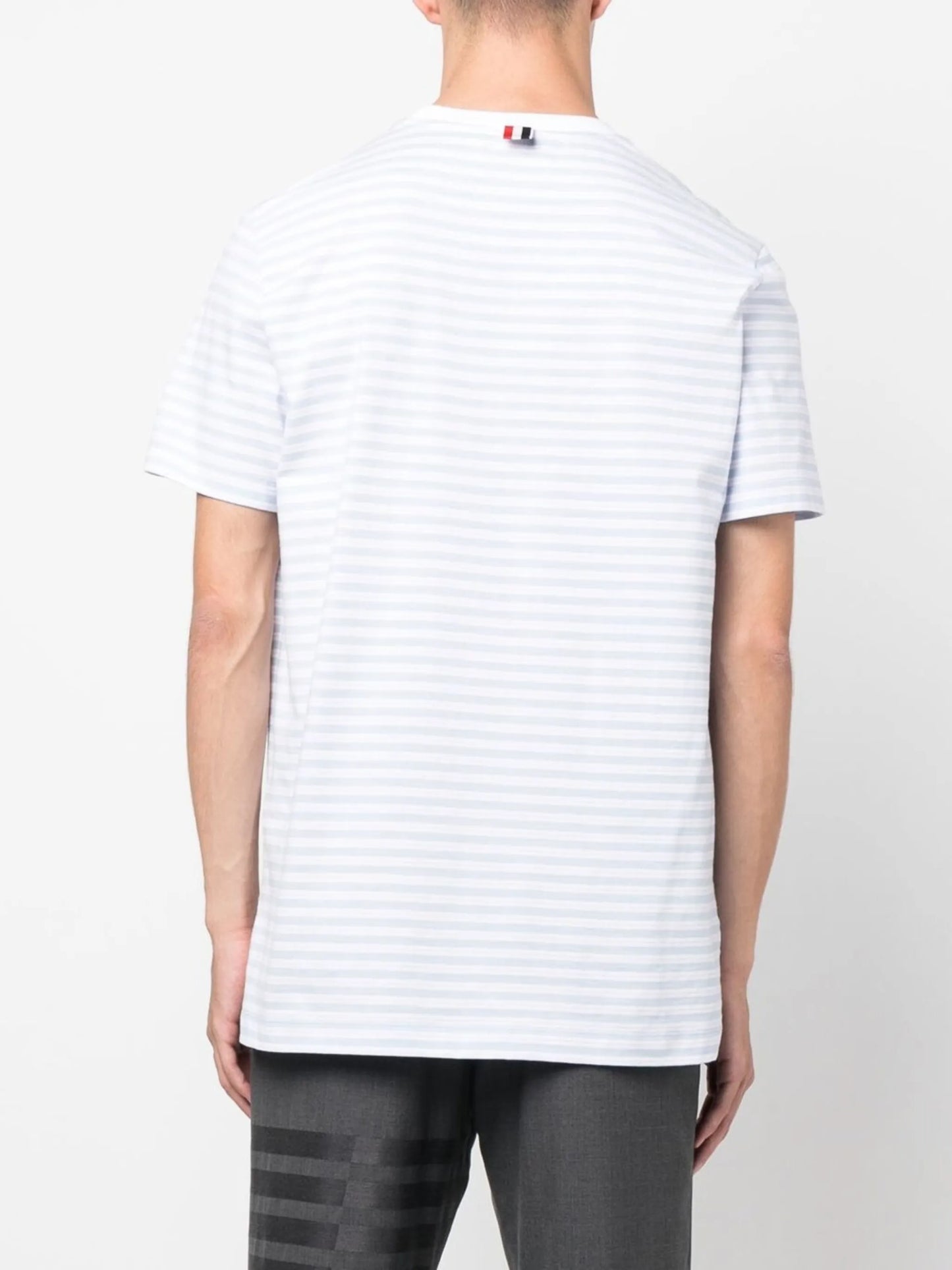 stripe-print cotton shirt