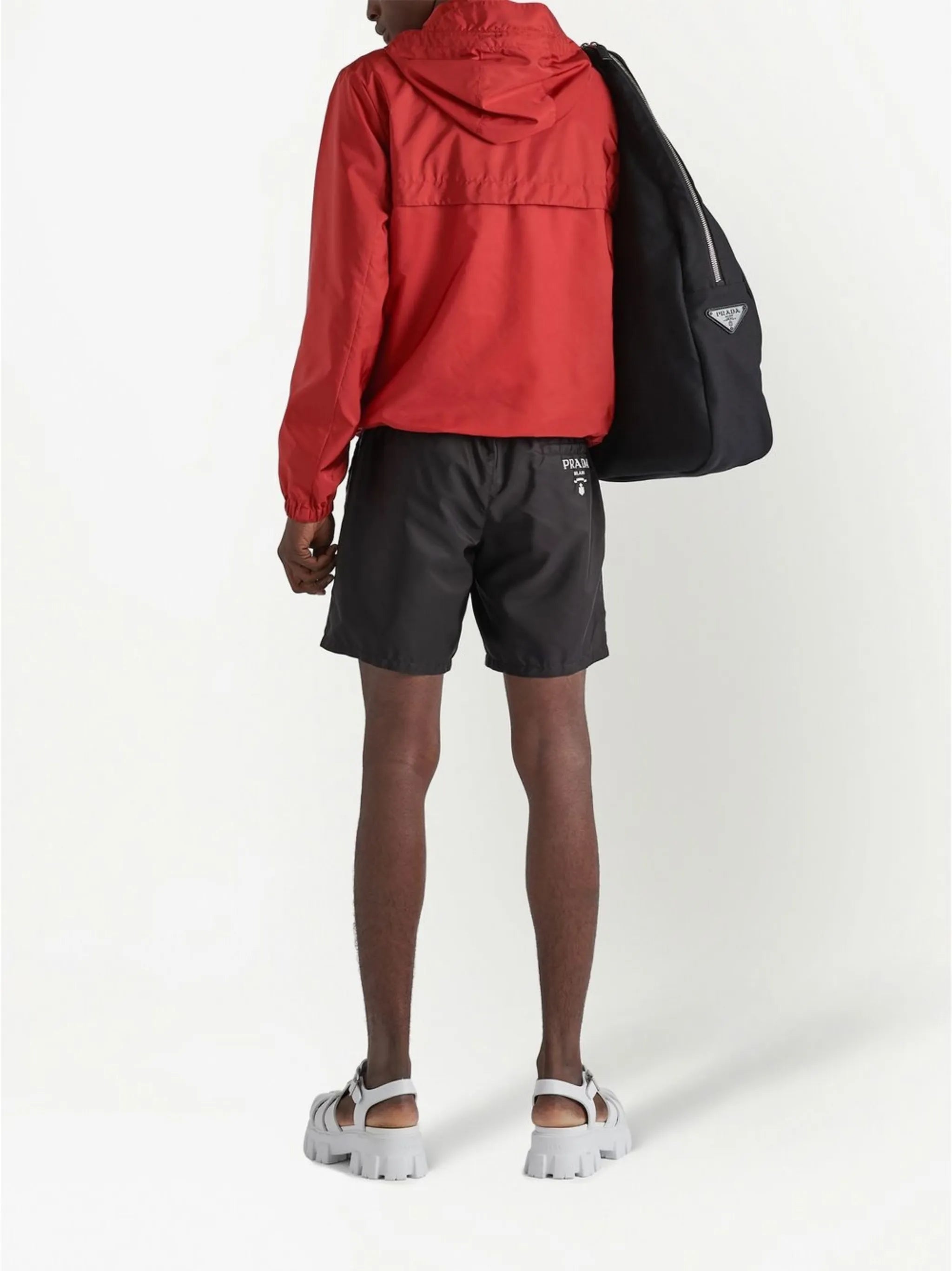 Re-Nylon hooded jacket