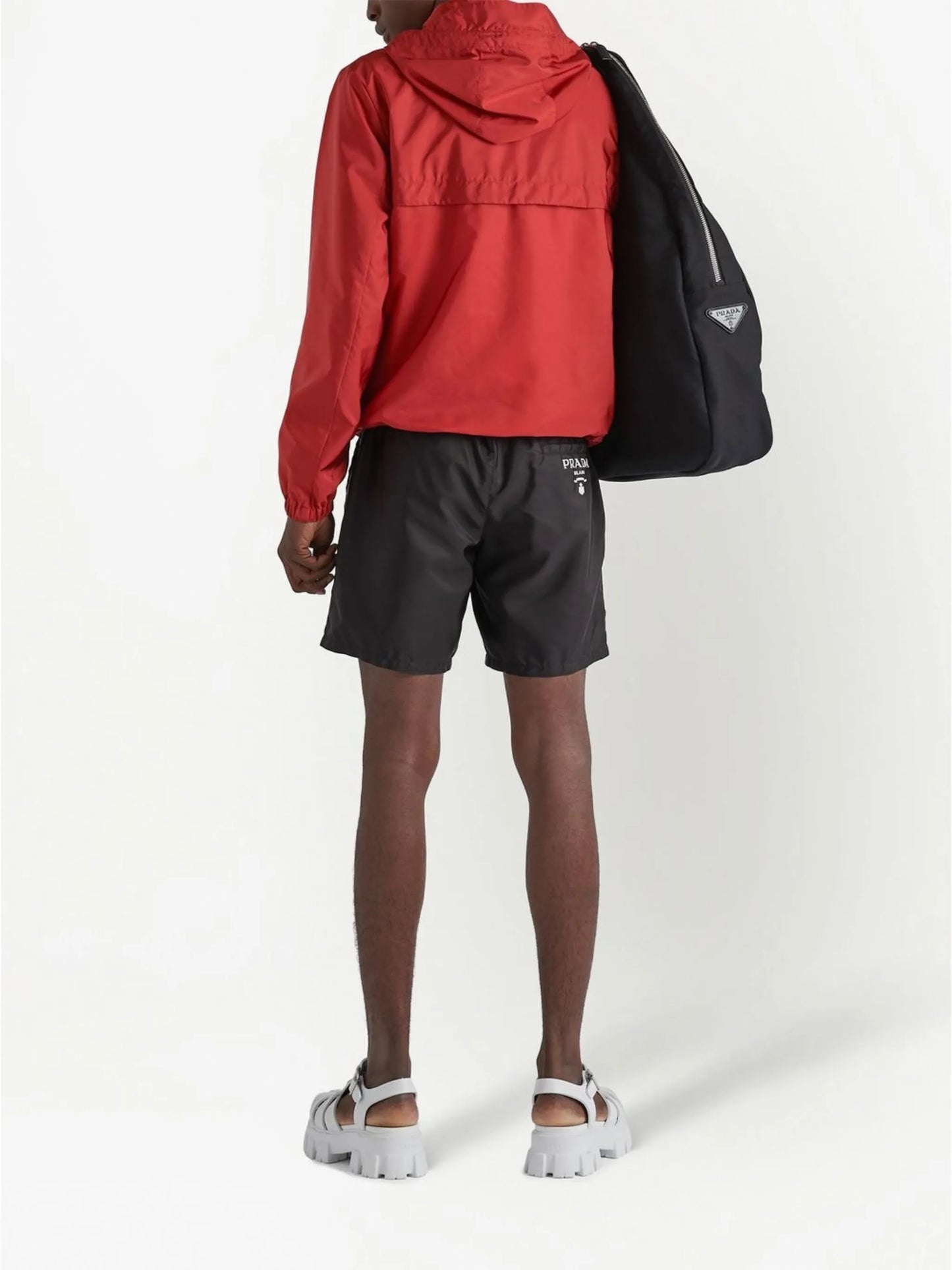 Re-Nylon hooded jacket