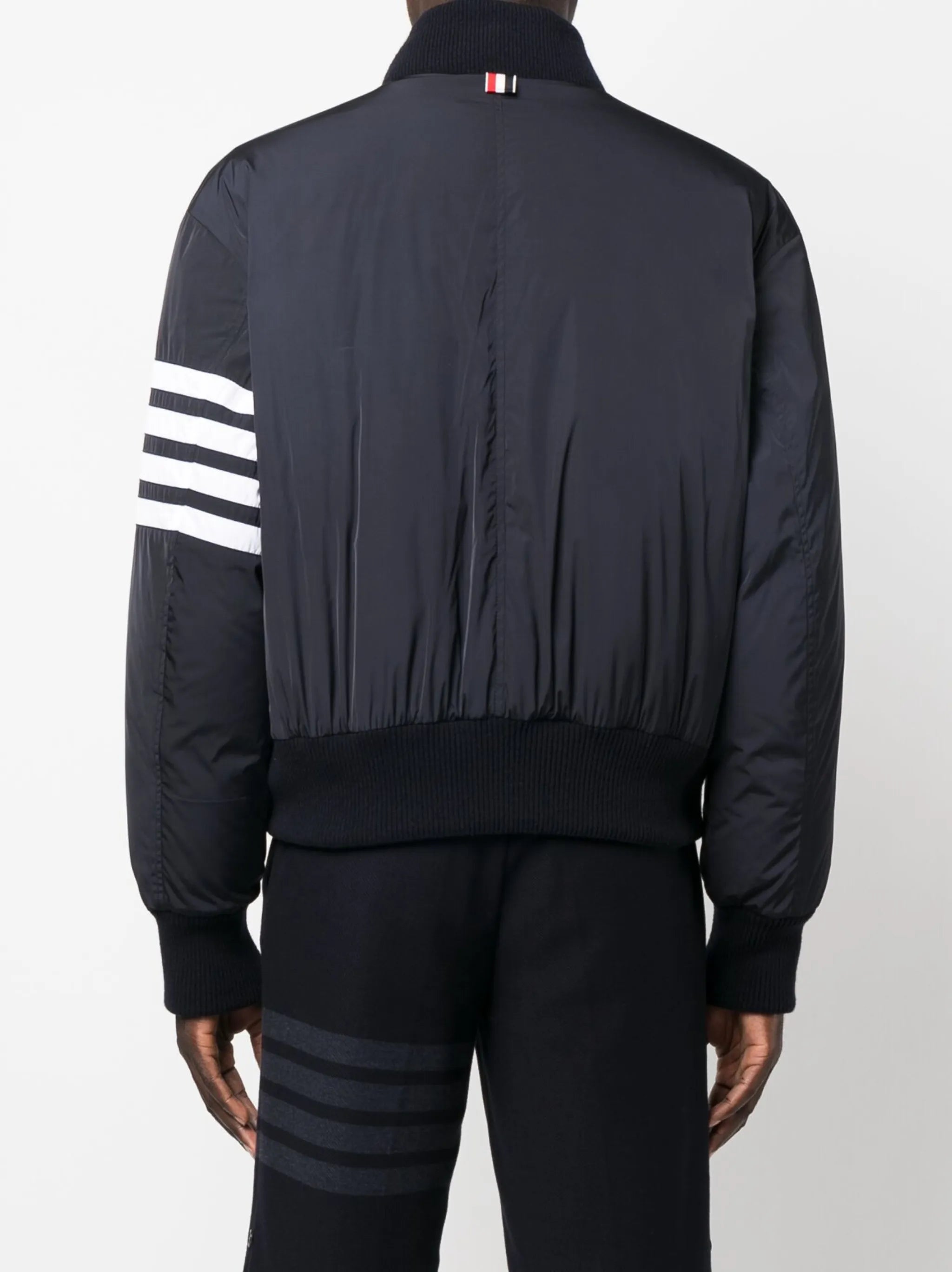 4-Bar stripe bomber jacket