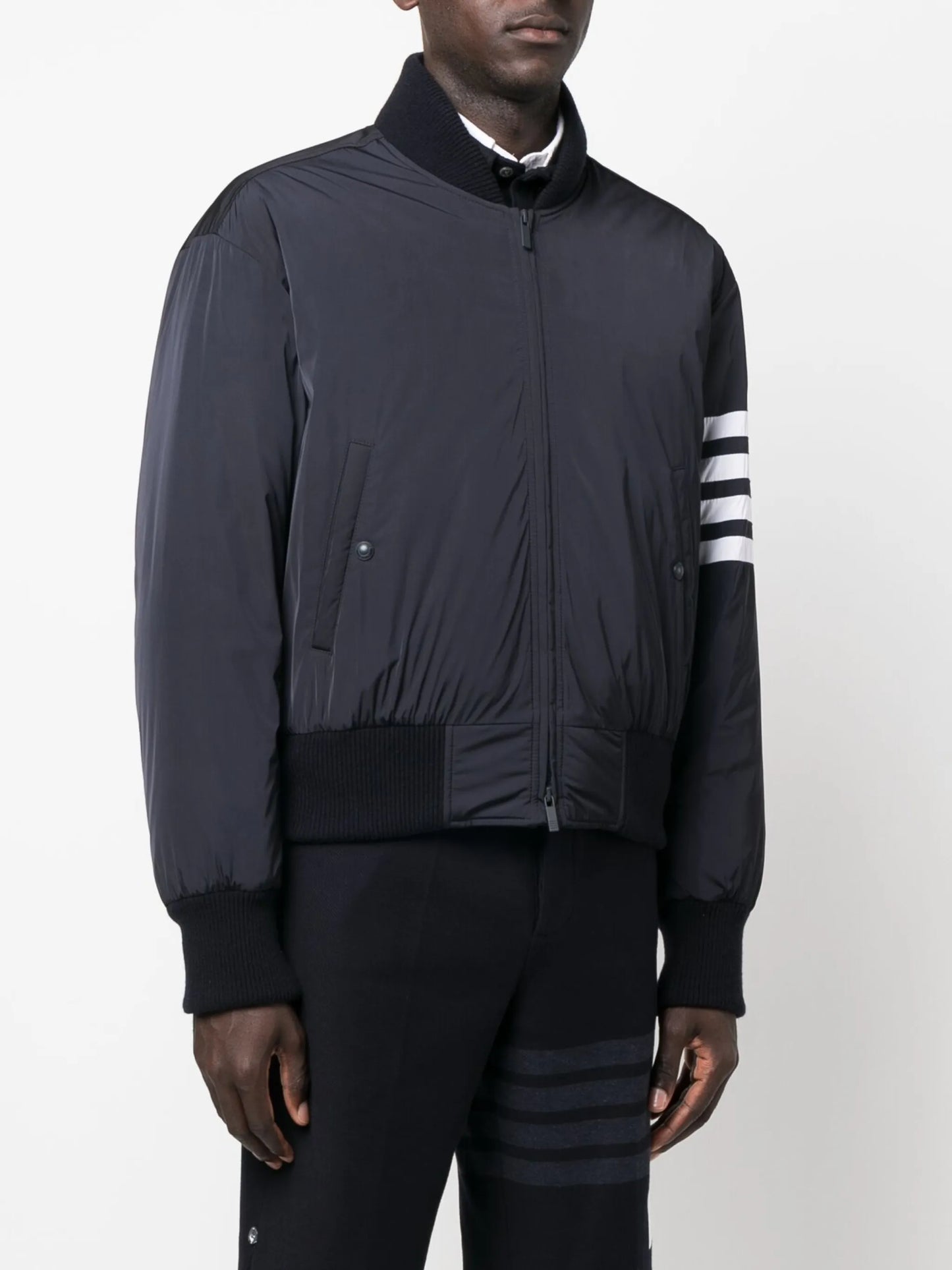 4-Bar stripe bomber jacket