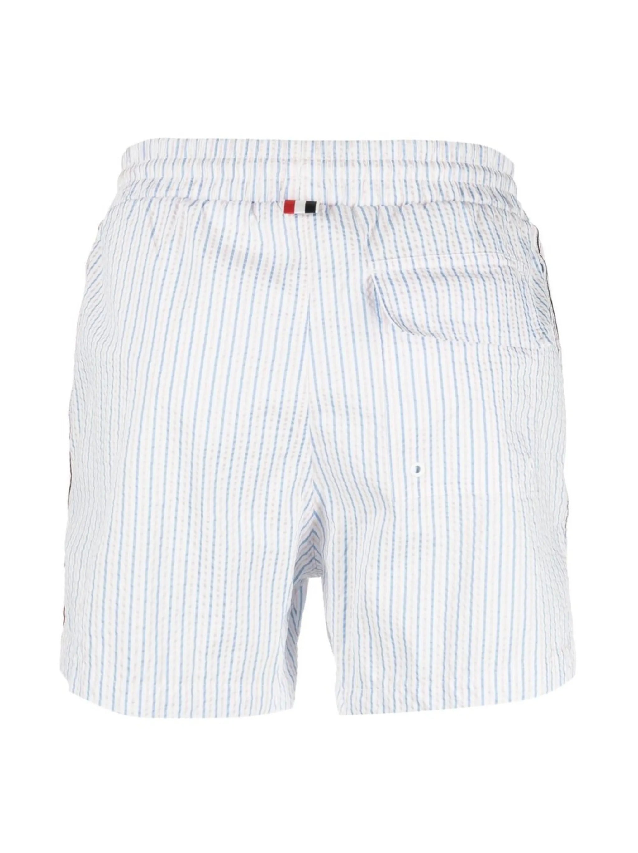 stripe-print swim shorts