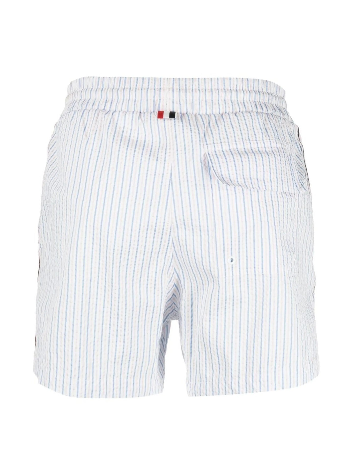 stripe-print swim shorts