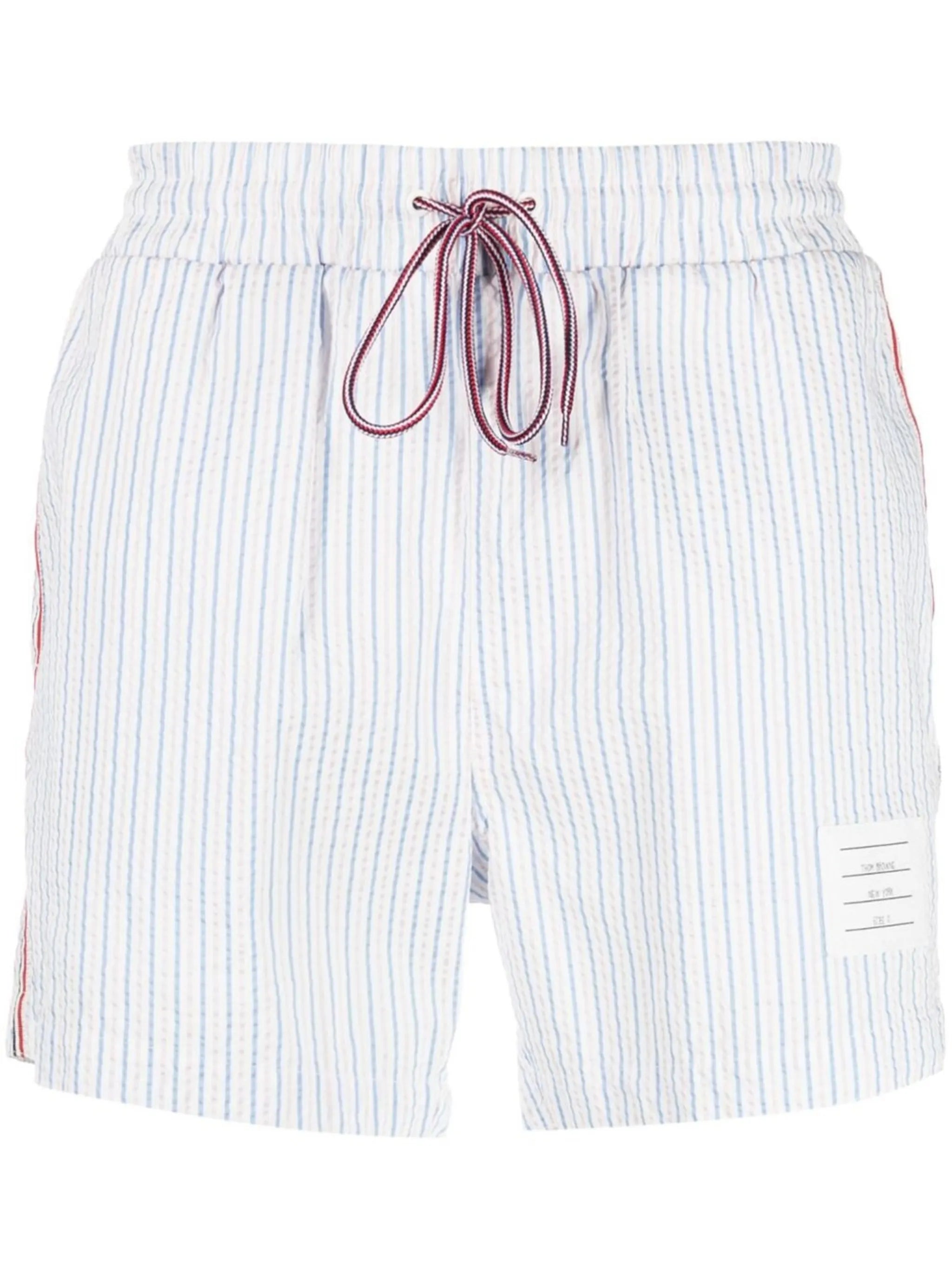 stripe-print swim shorts