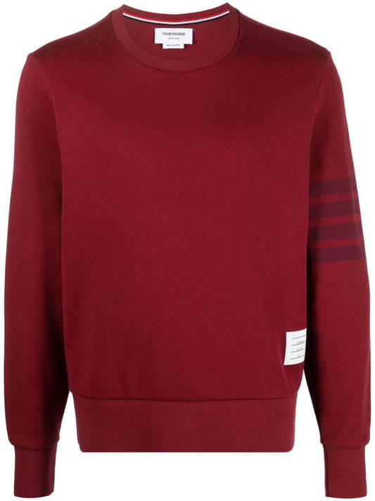 4-Bar stripe-detailed jumper