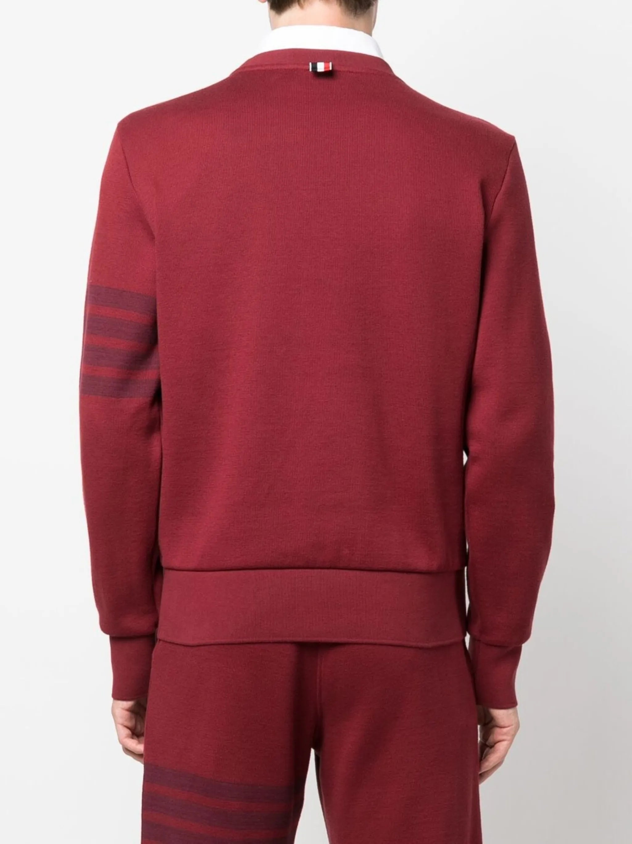 4-Bar stripe-detailed jumper