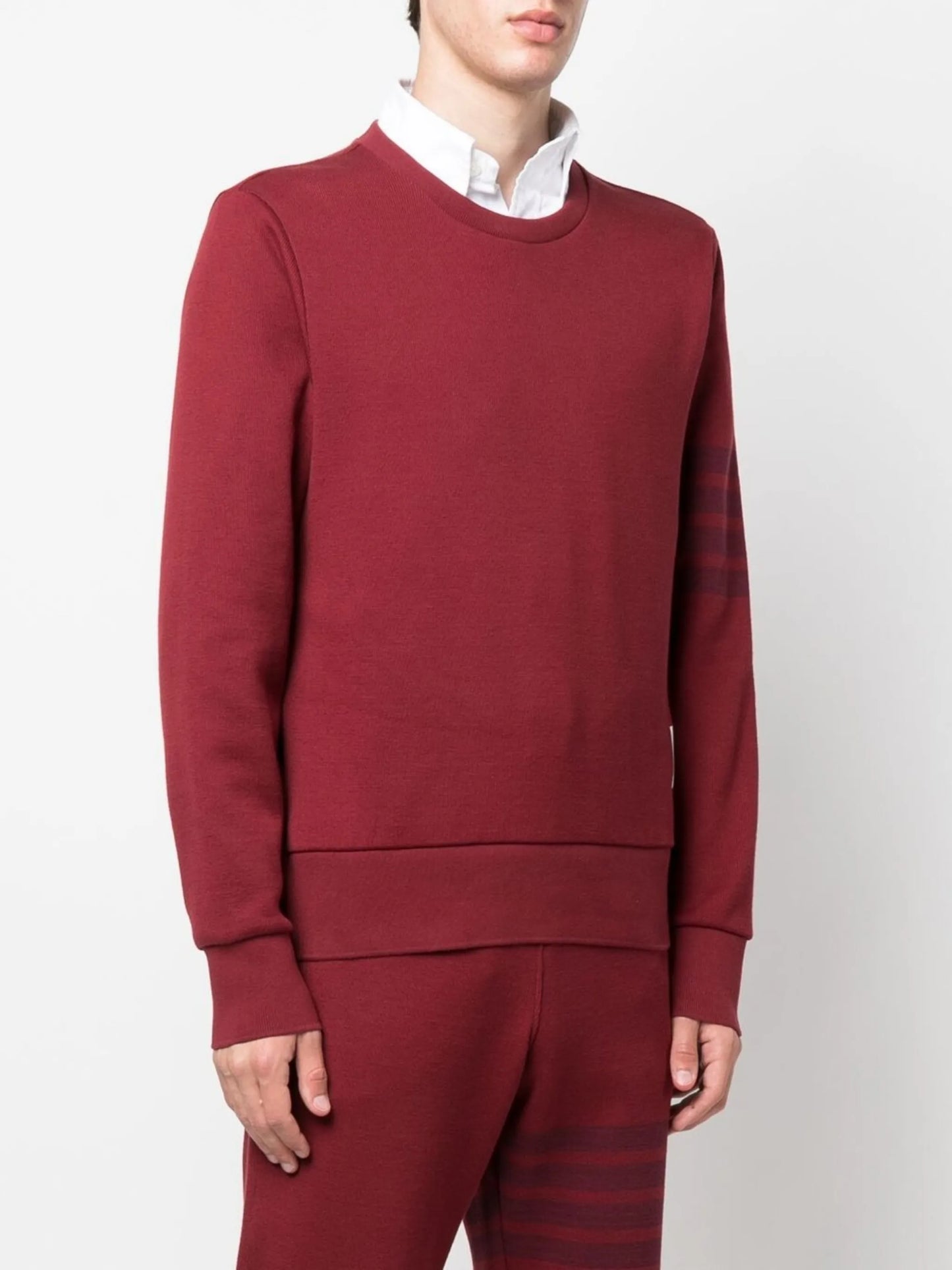 4-Bar stripe-detailed jumper